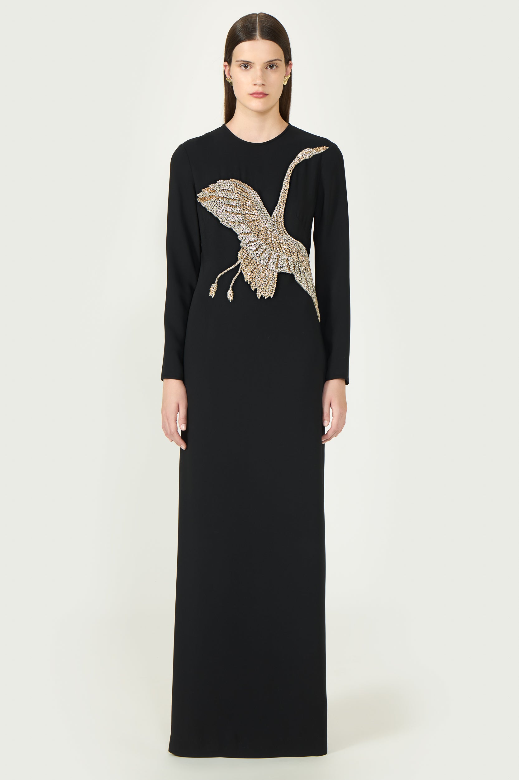 Nadine Crepe Column Gown