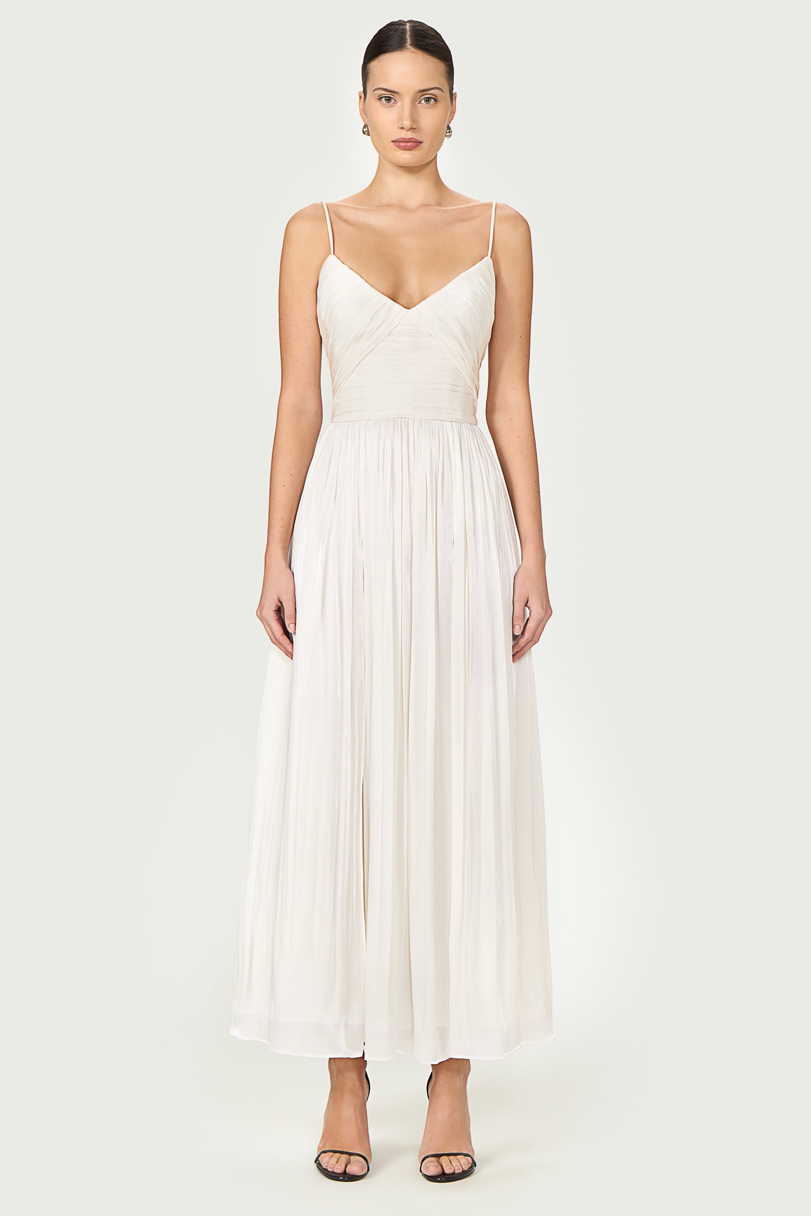 Fayla Lurex Georgette Draped Dress