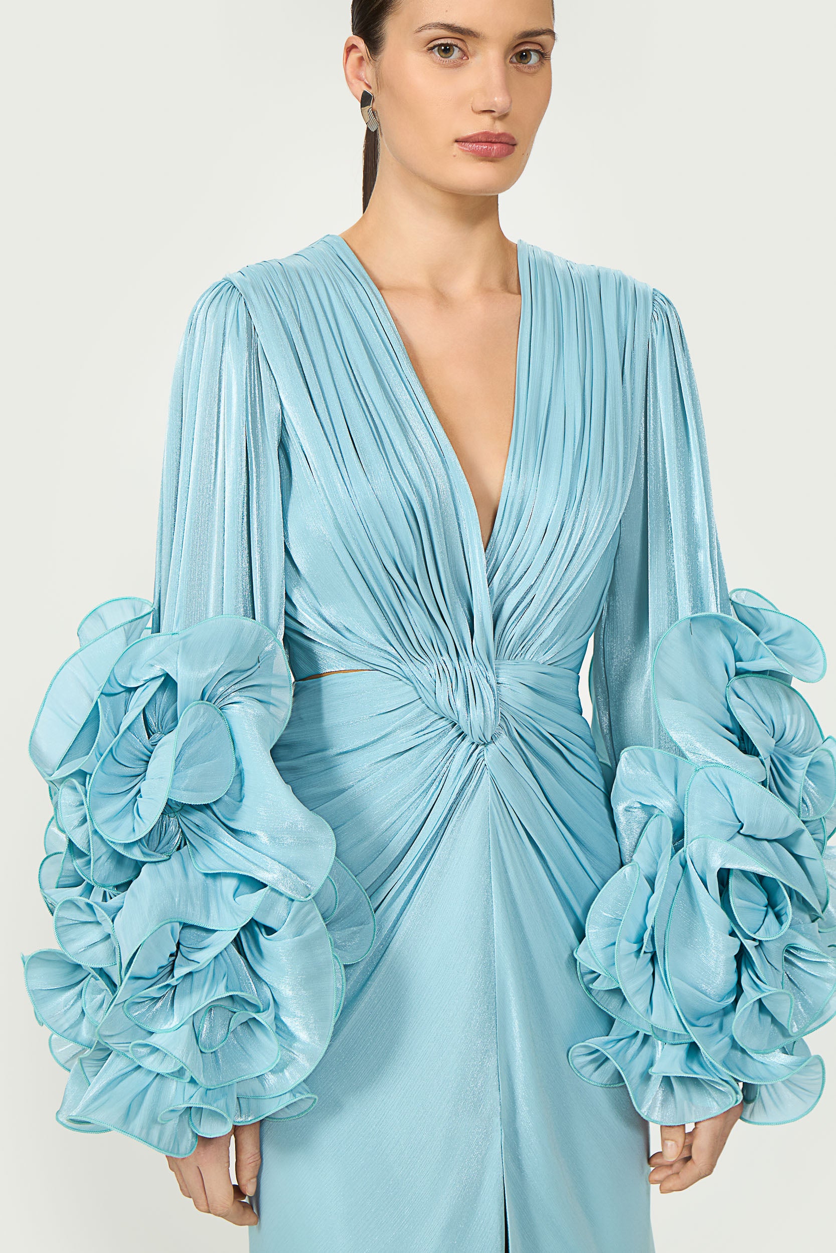 Dulcie Lurex Georgette Gown