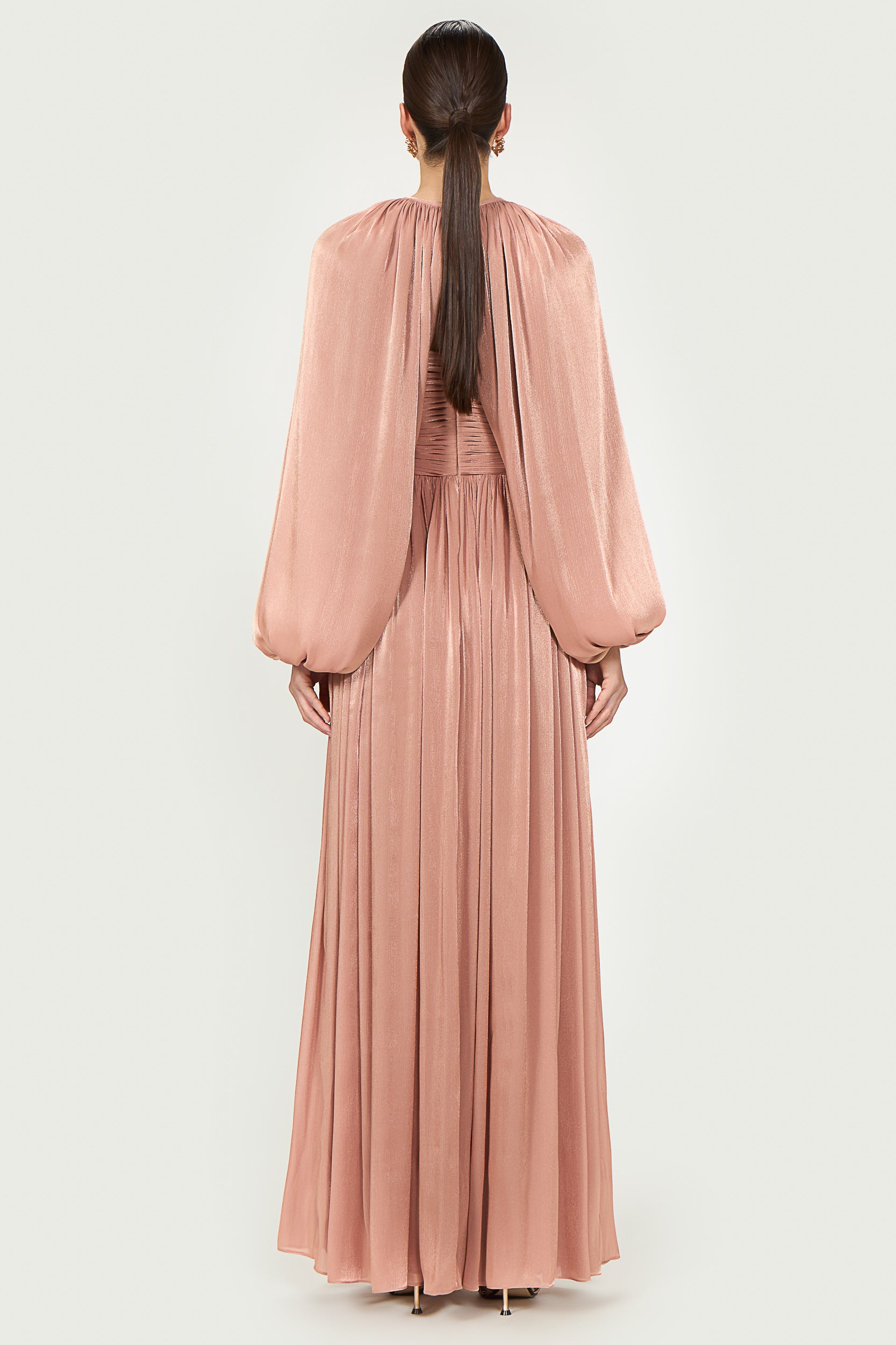 Sireen Lurex Georgette Dress