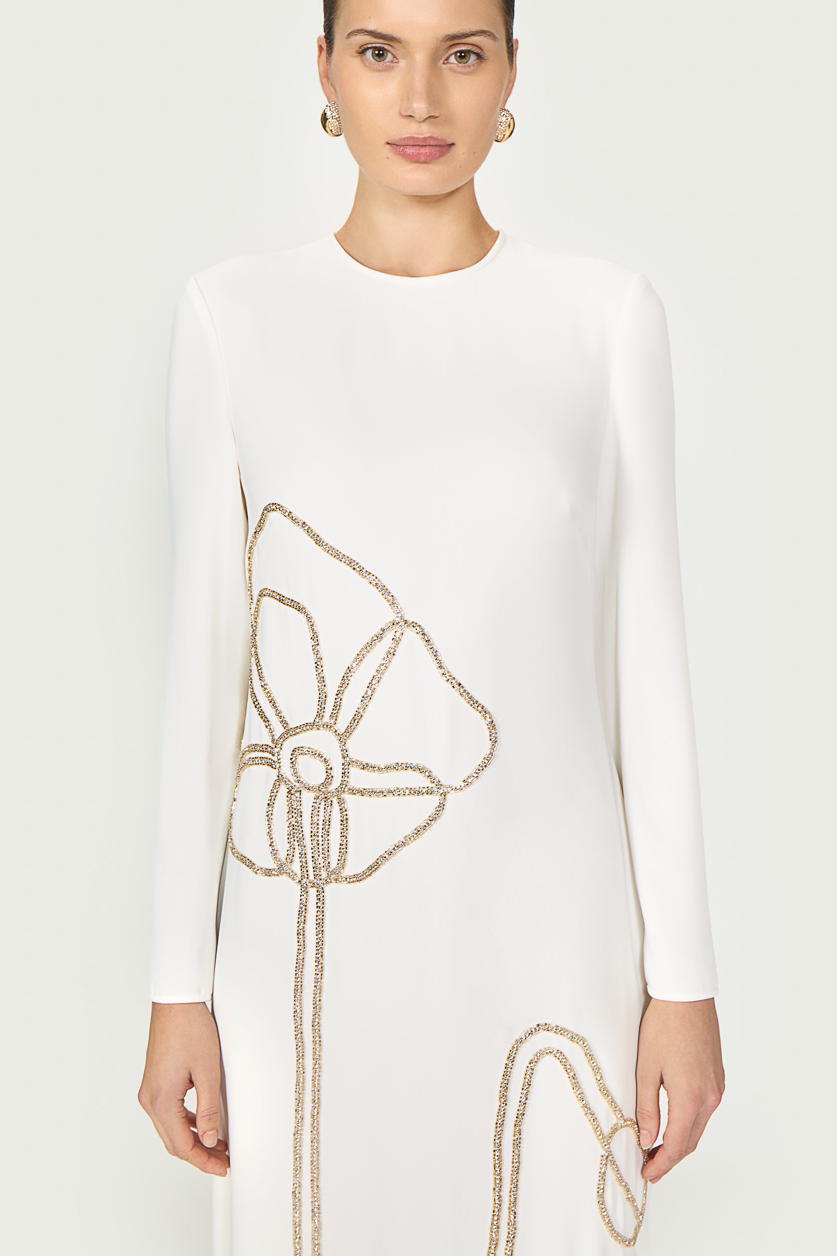 Zarie Crepe Column Gown