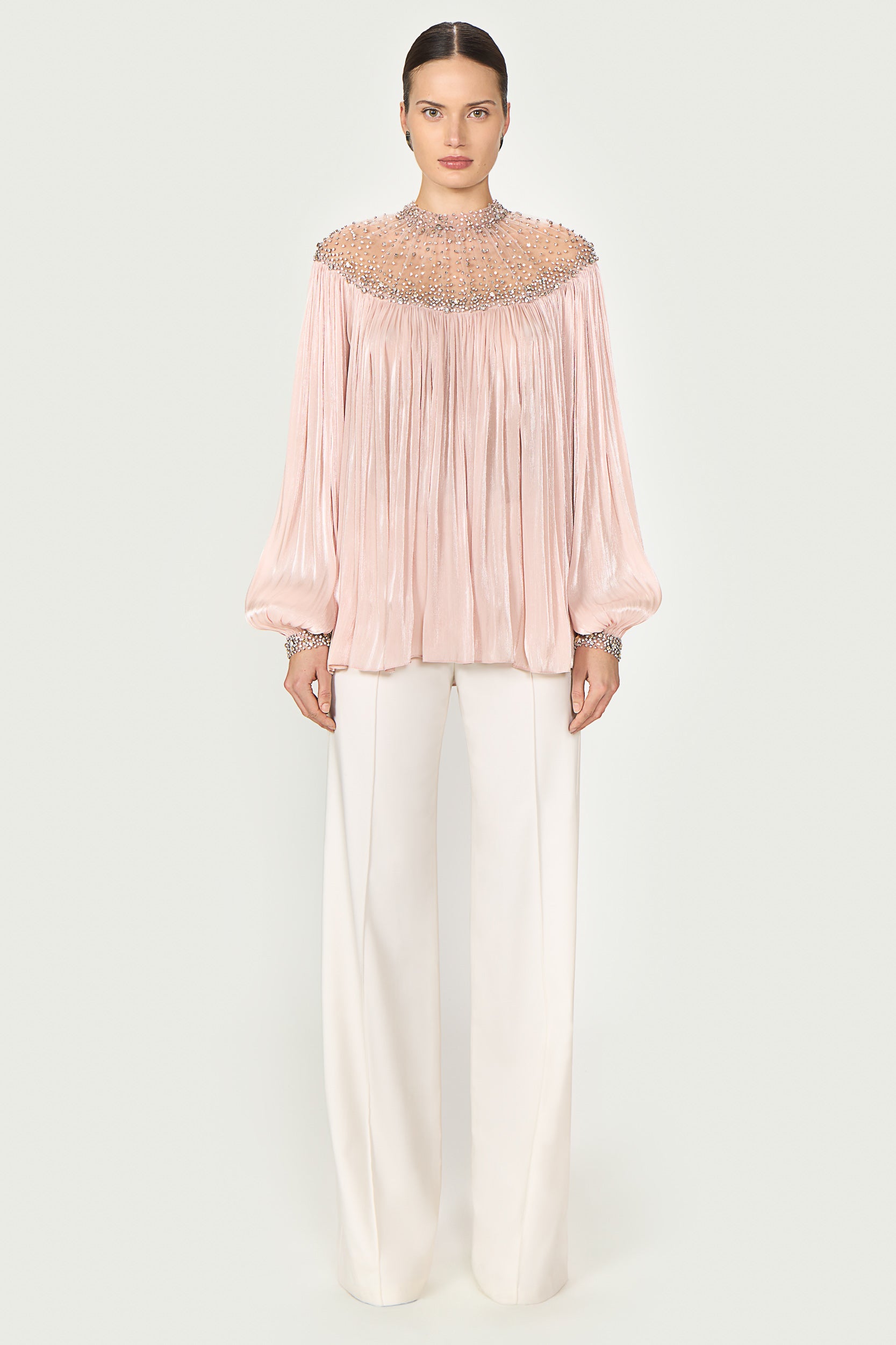 Timea Lurex Georgette Blouse