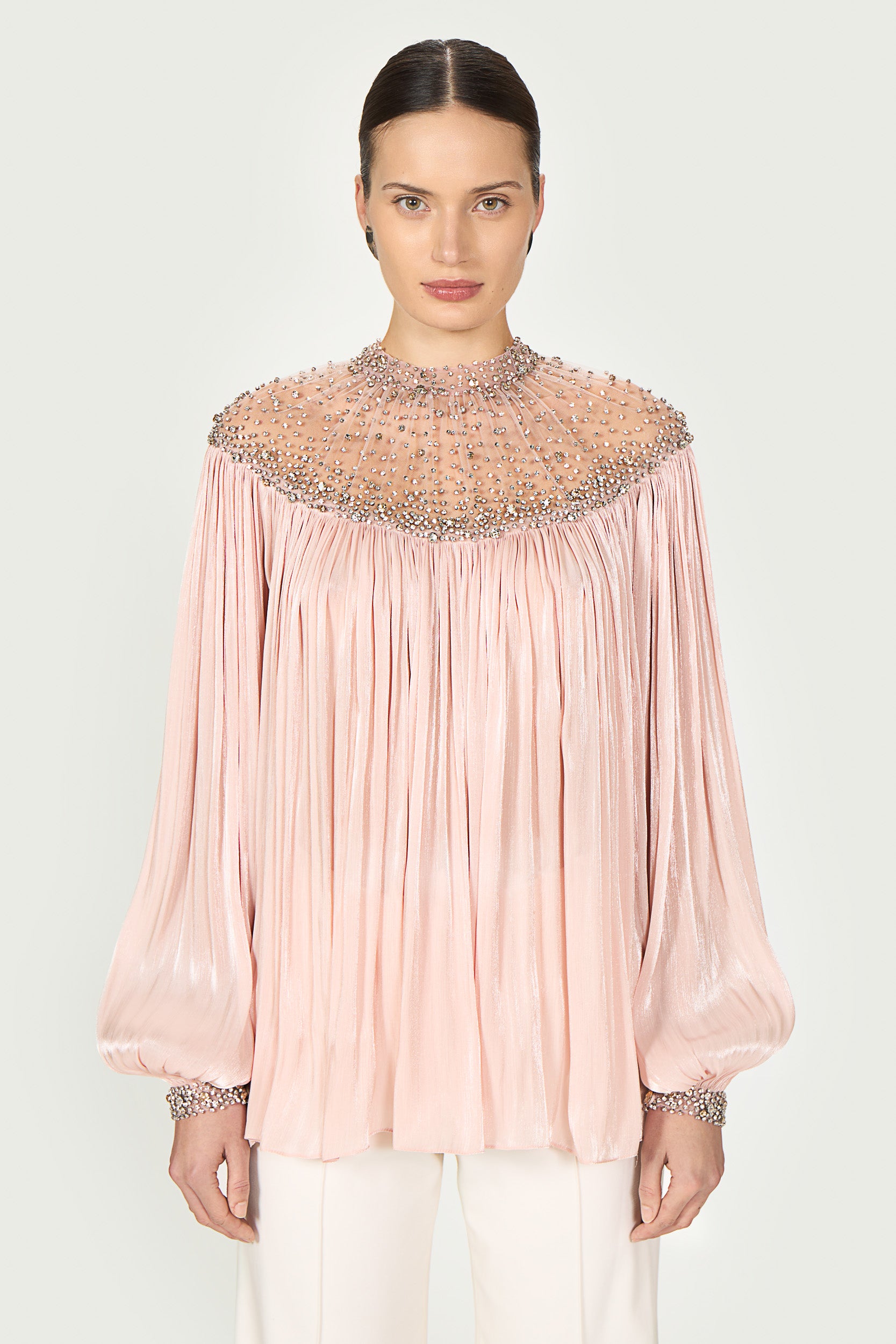 Timea Lurex Georgette Blouse