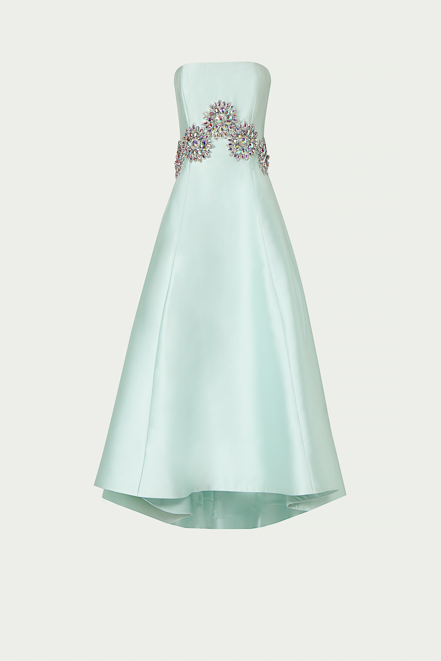 Bria Silk Mikado Strapless Dress