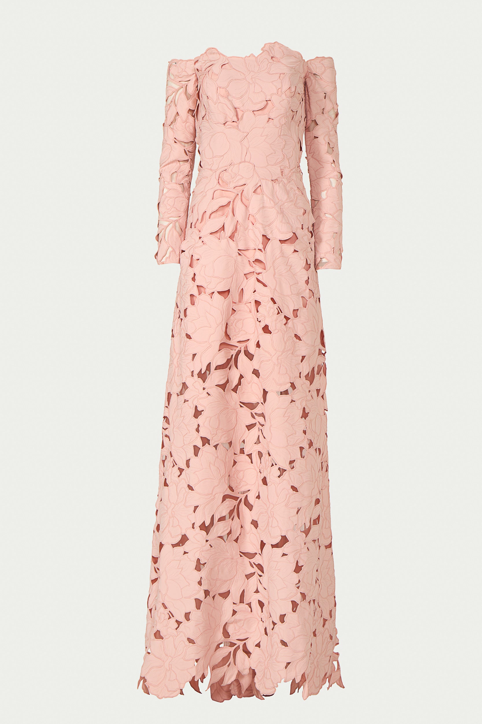 Kasia Floral-Cut Lace Gown