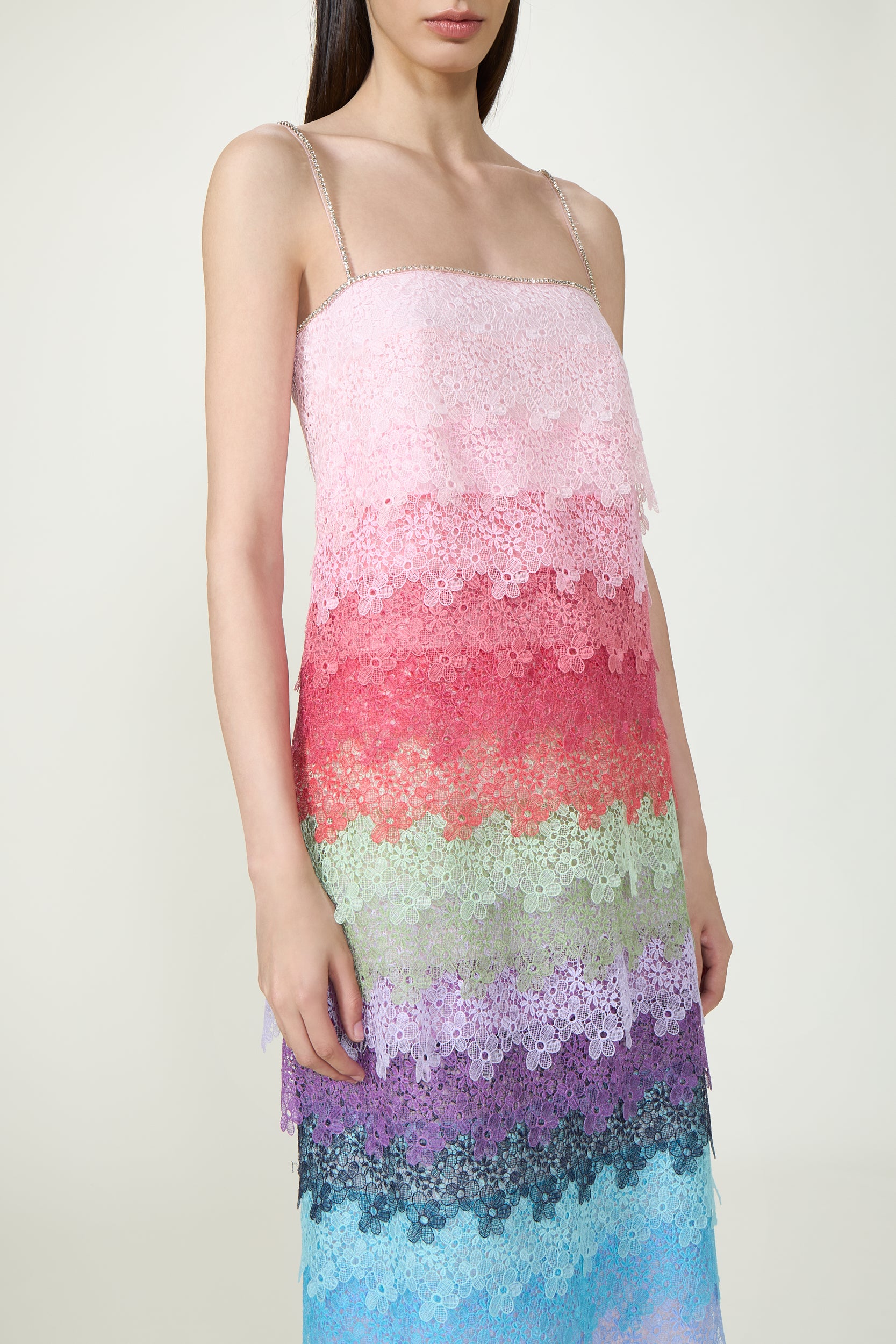 Rinna Lace Ombré Midi Dress