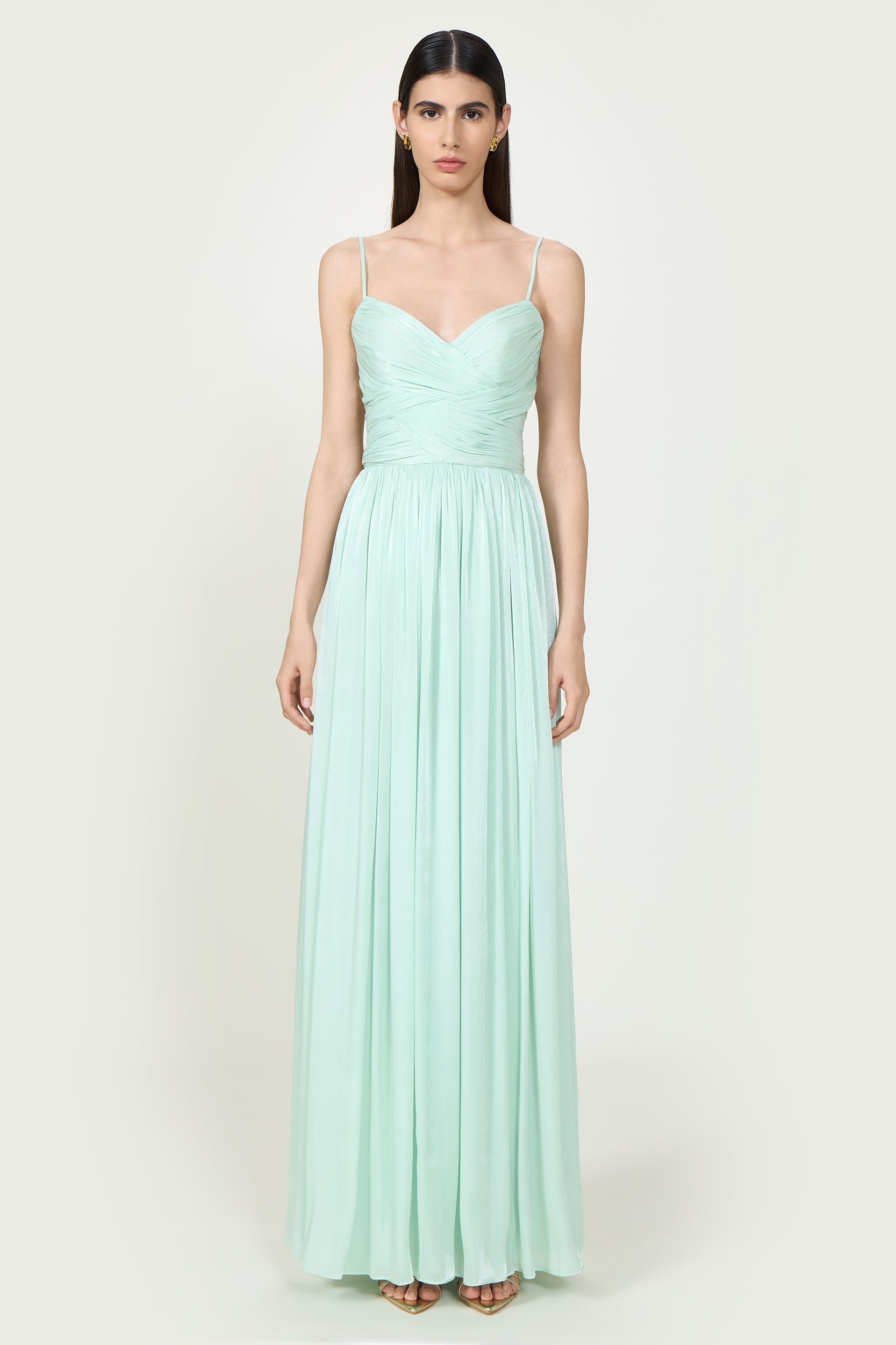 Sireen Lurex Georgette Dress