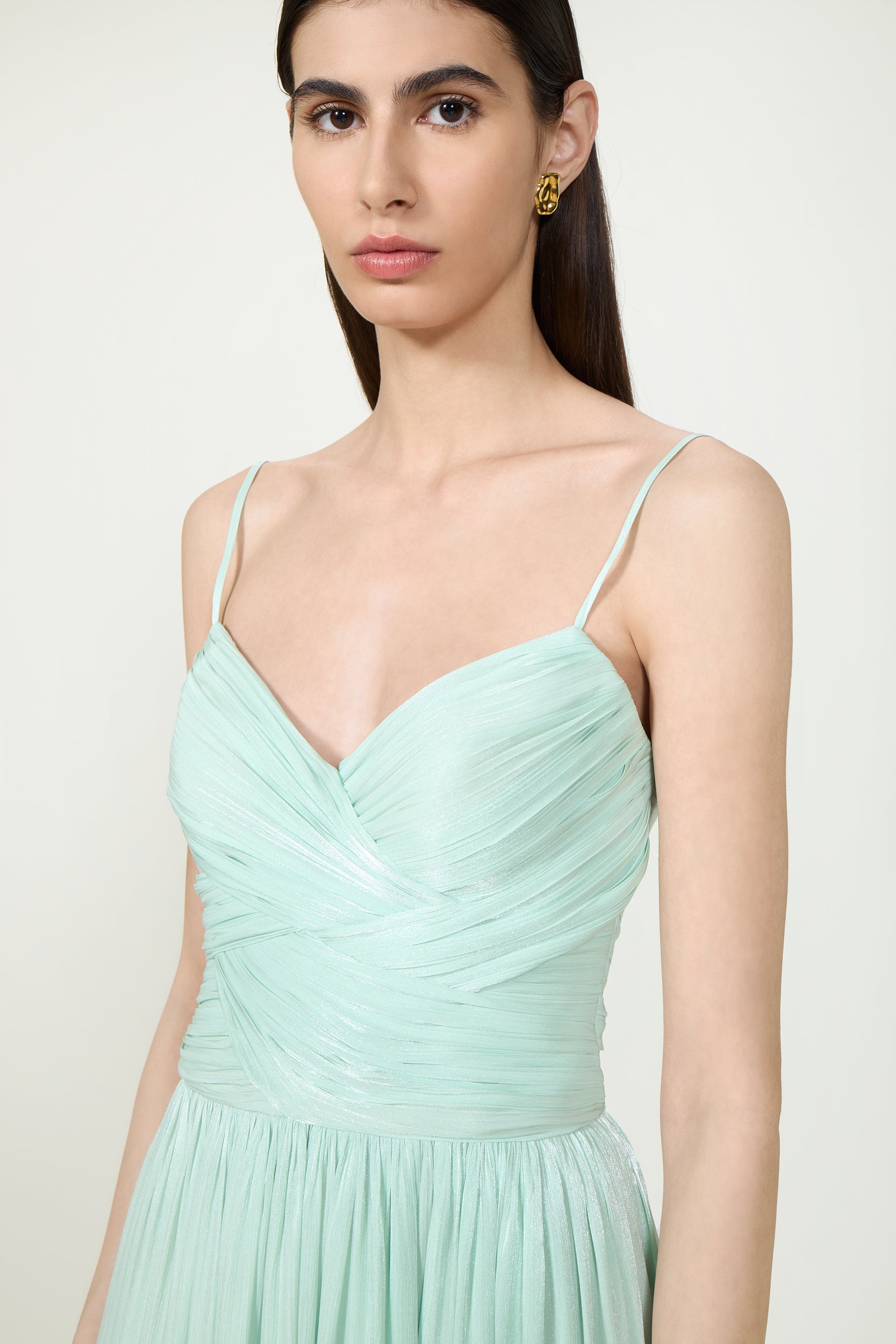 Sireen Lurex Georgette Dress