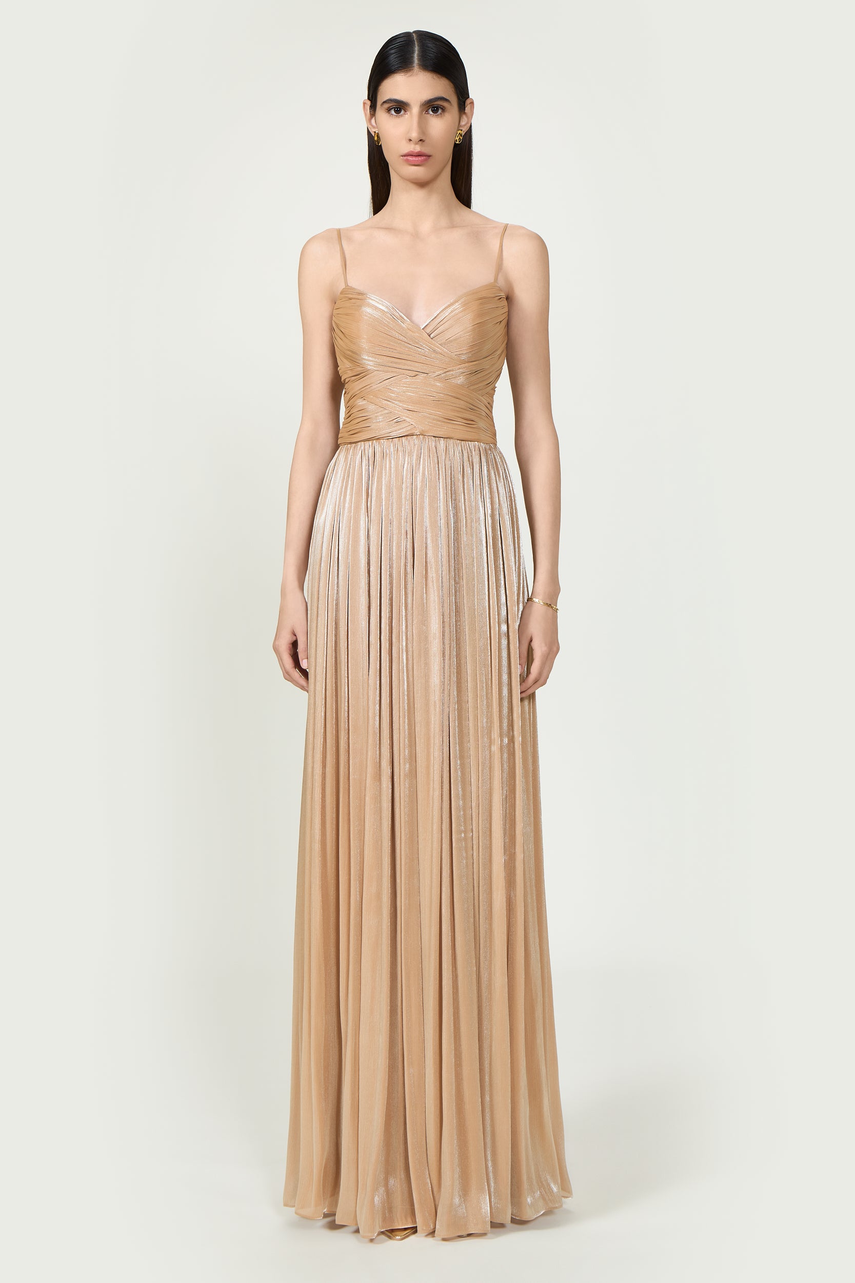 Sireen Lurex Georgette Dress