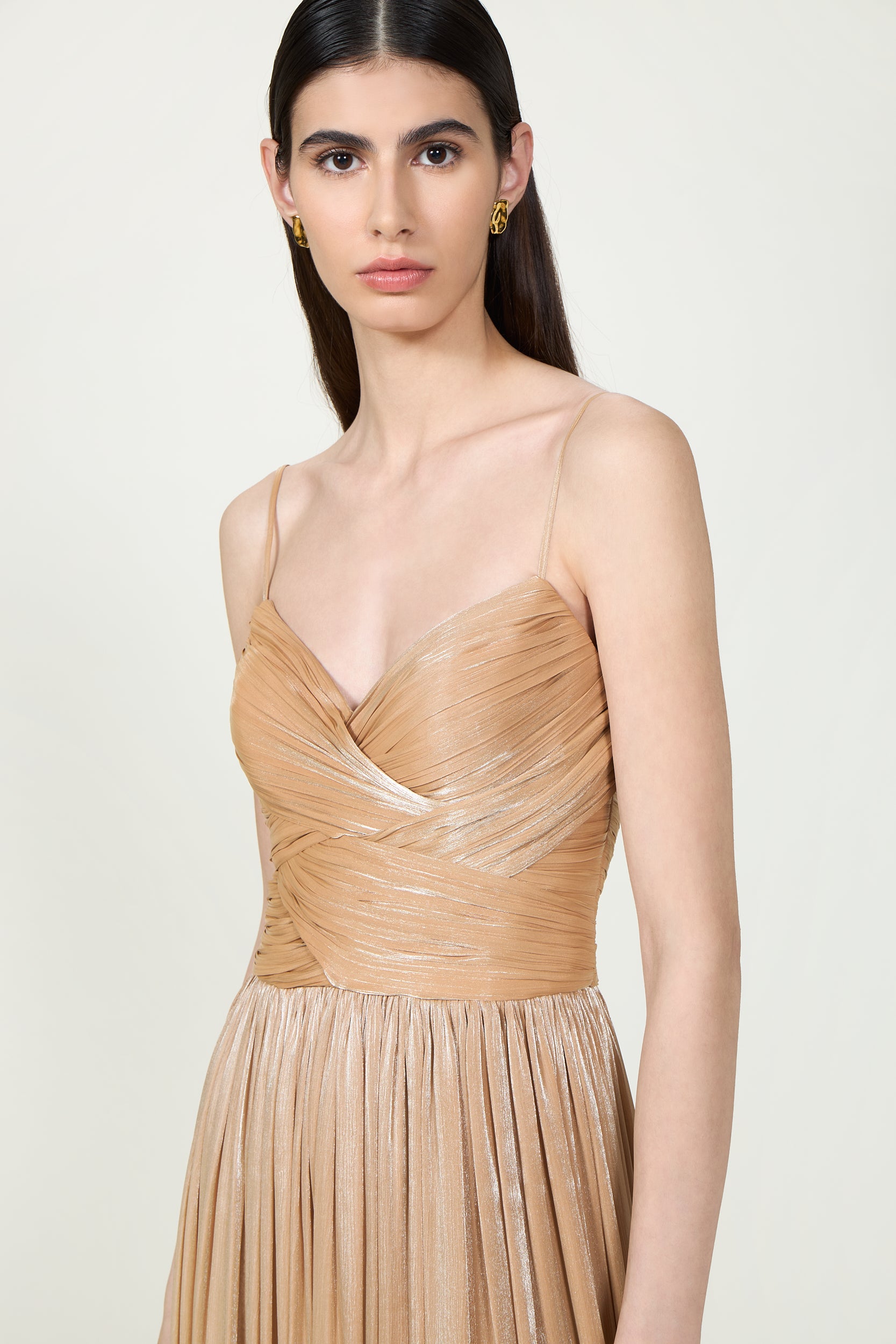 Sireen Lurex Georgette Dress