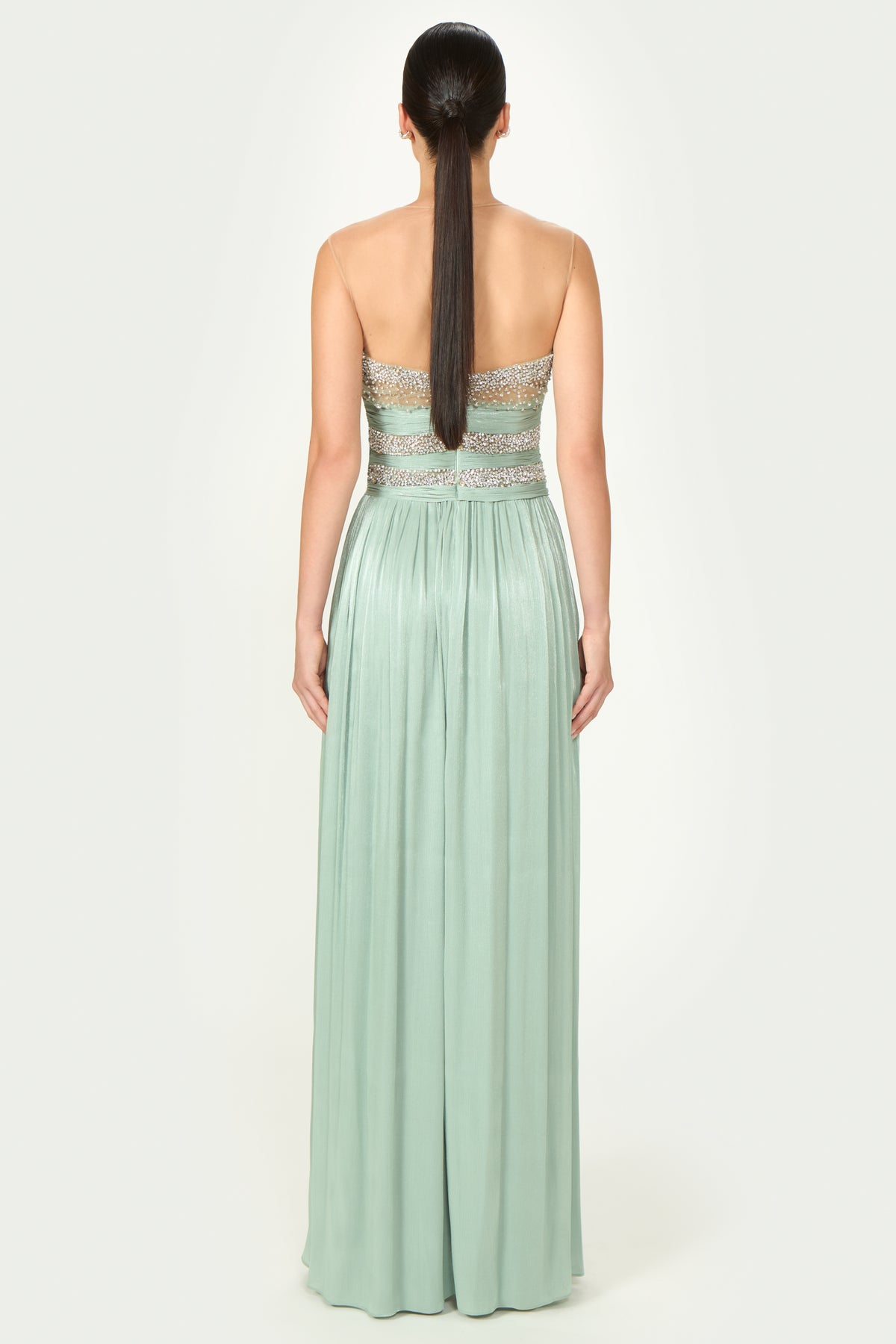 Branka Lurex Georgette Gown
