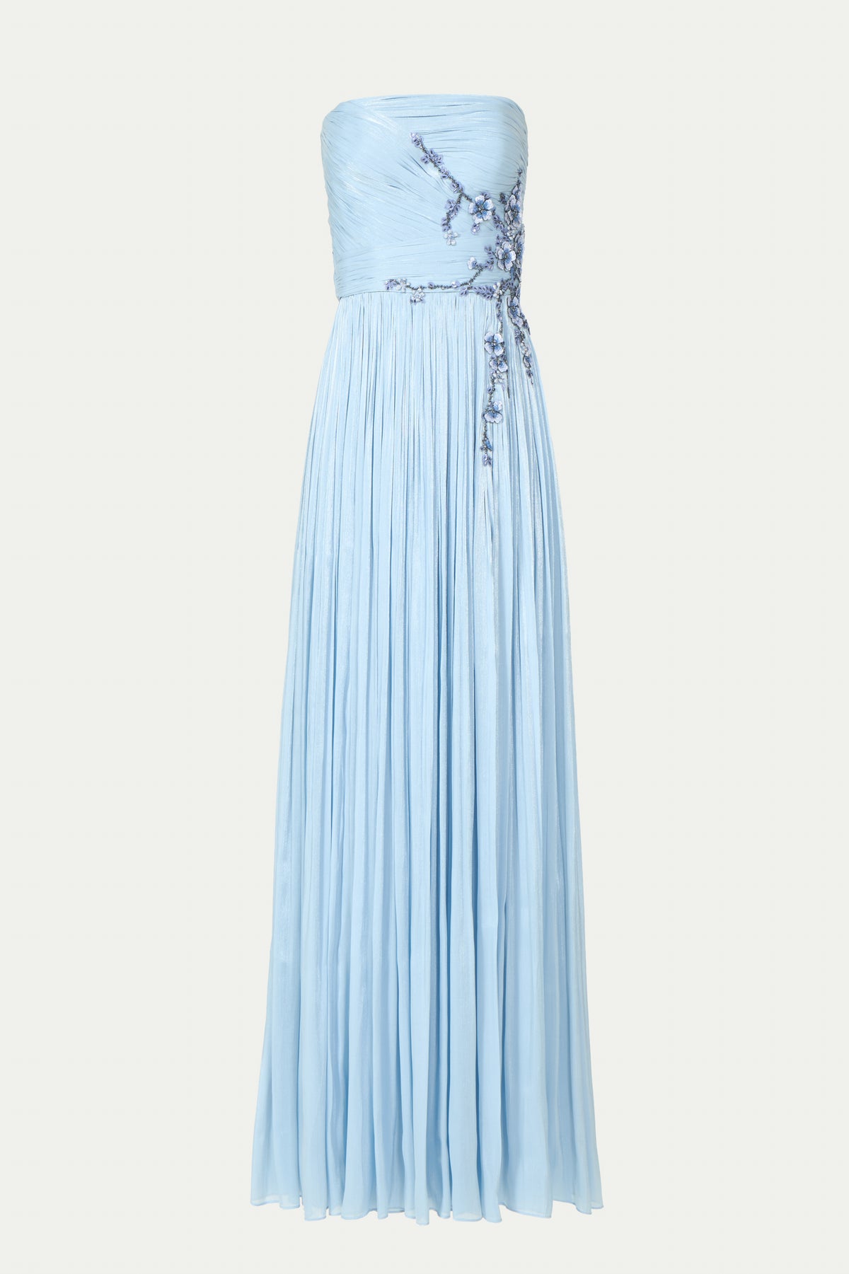 Lenina Lurex Georgette Sequin Applique Gown