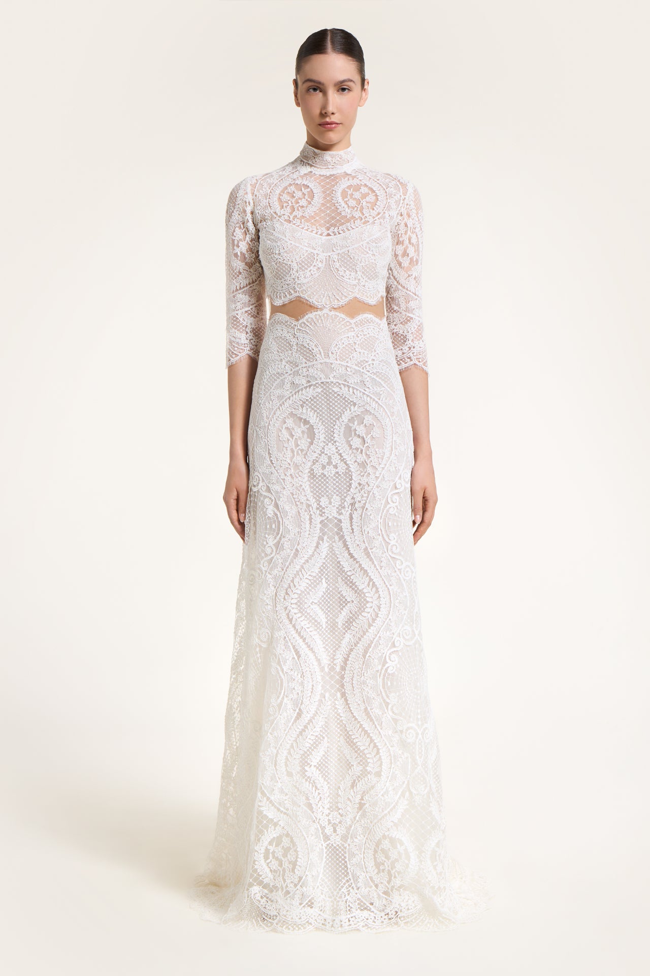 Galatene French Corded Lace Gown
