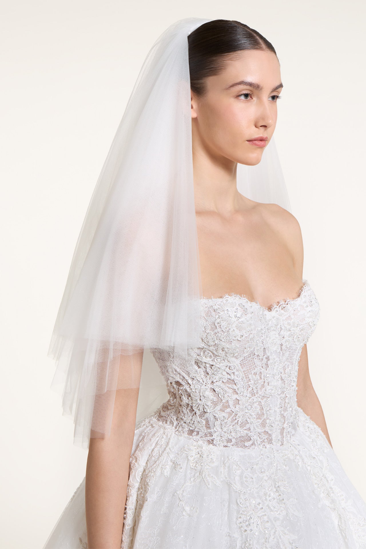 Nyssa Chantilly Lace Corset Gown