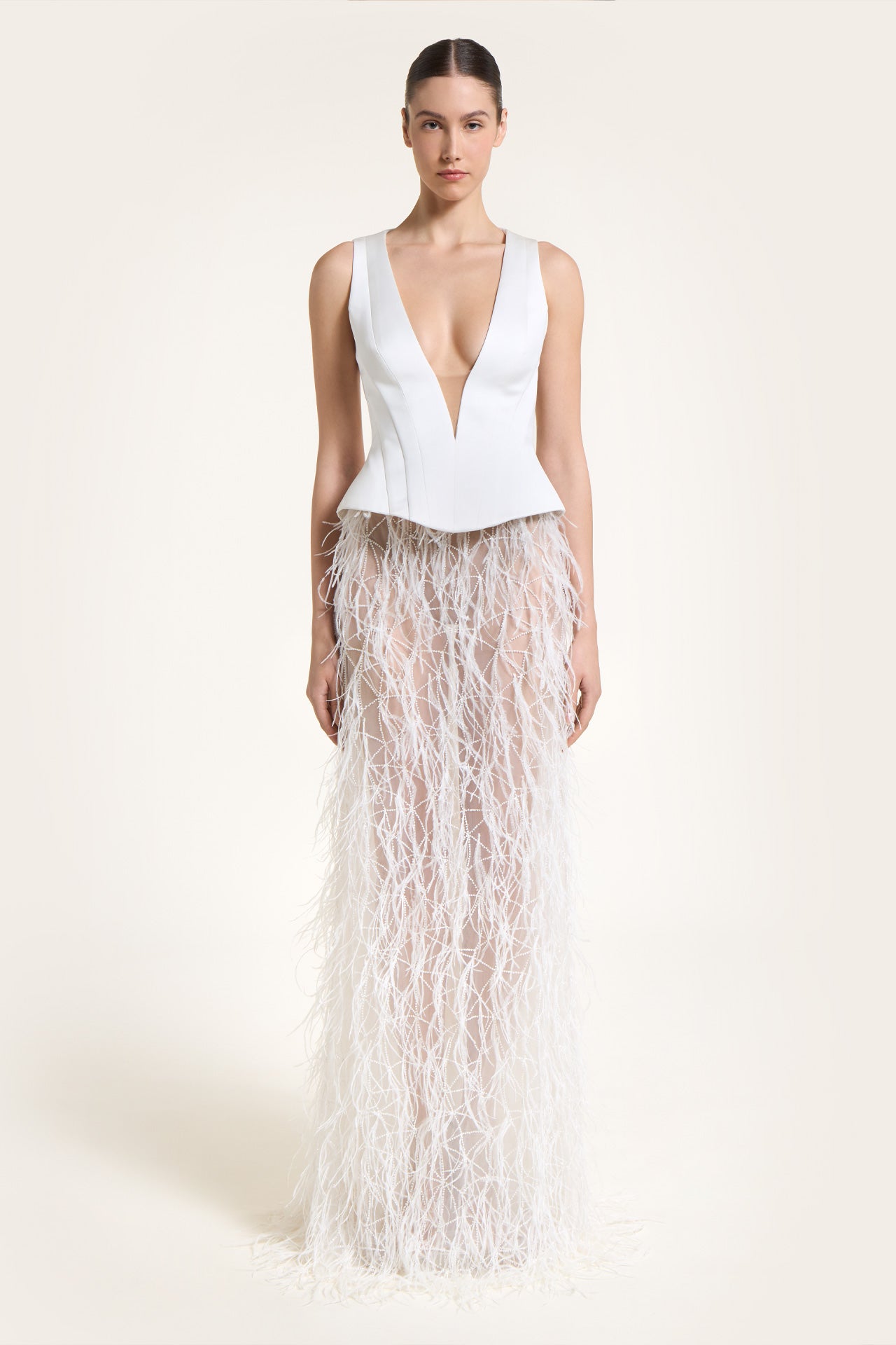 Alkista Beaded Tulle Skirt