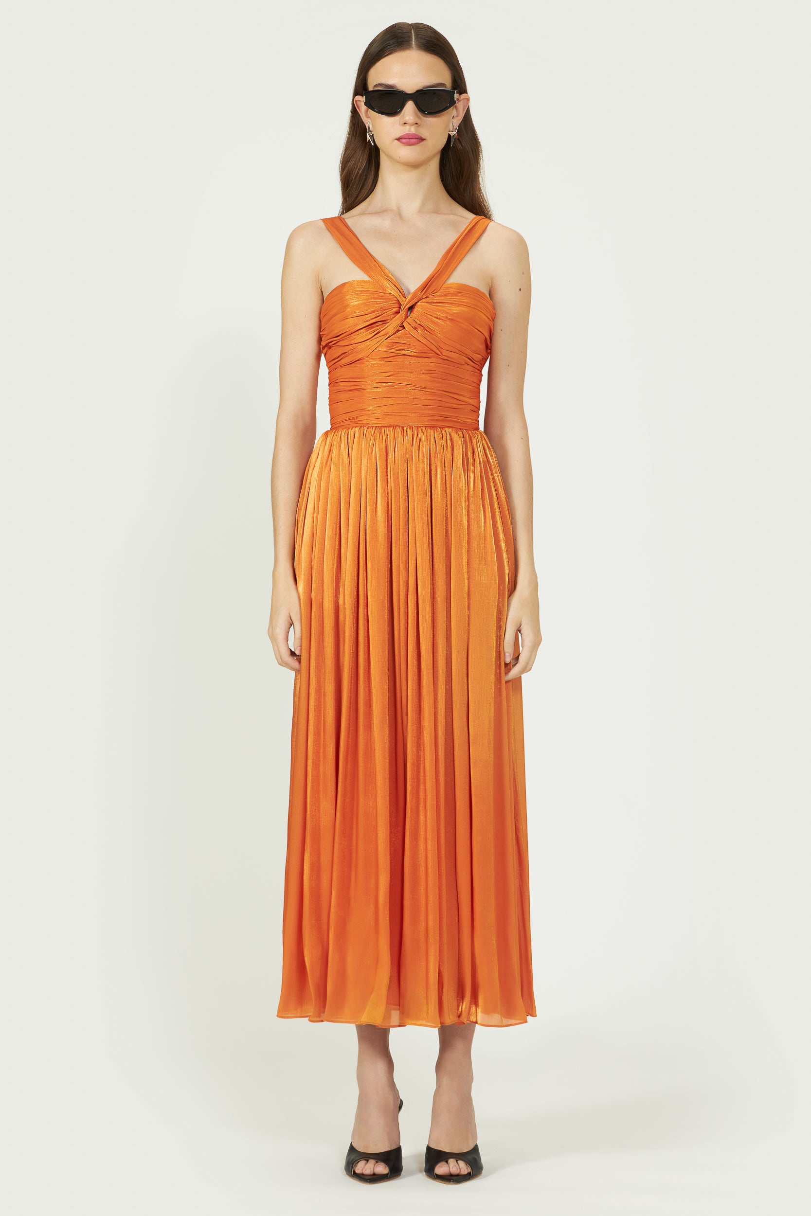 Cavana Lurex Georgette Dress
