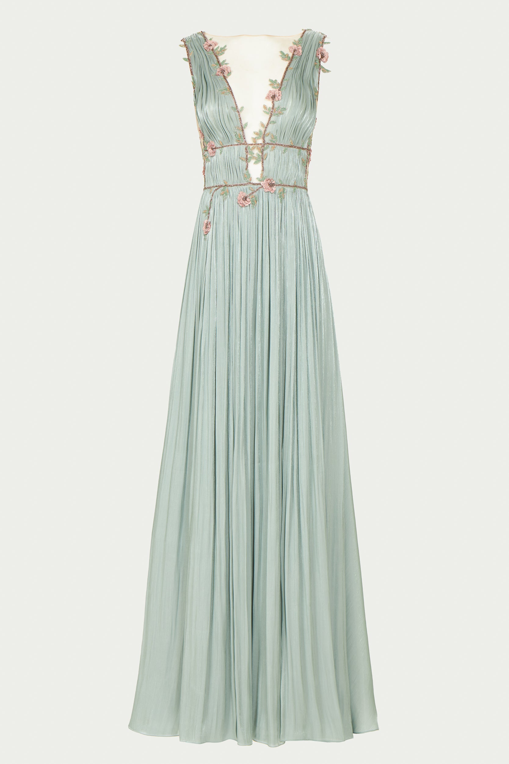 Nalina Lurex Georgette Draped Gown