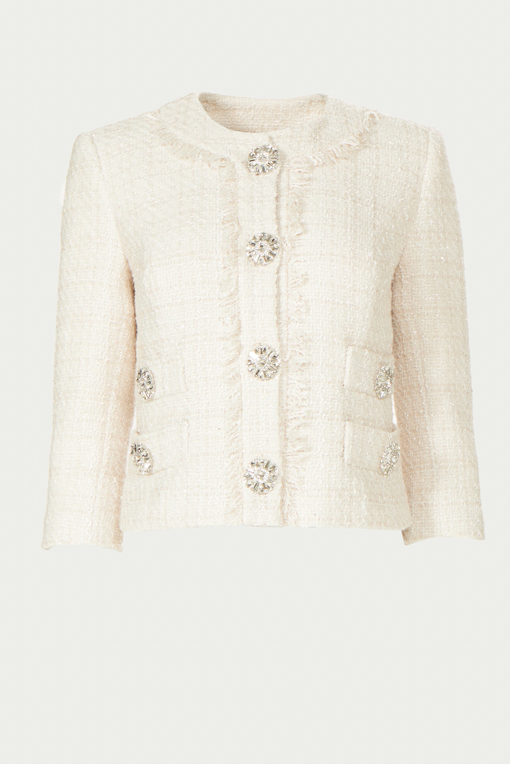 Macie Lurex Tweed Cropped Jacket