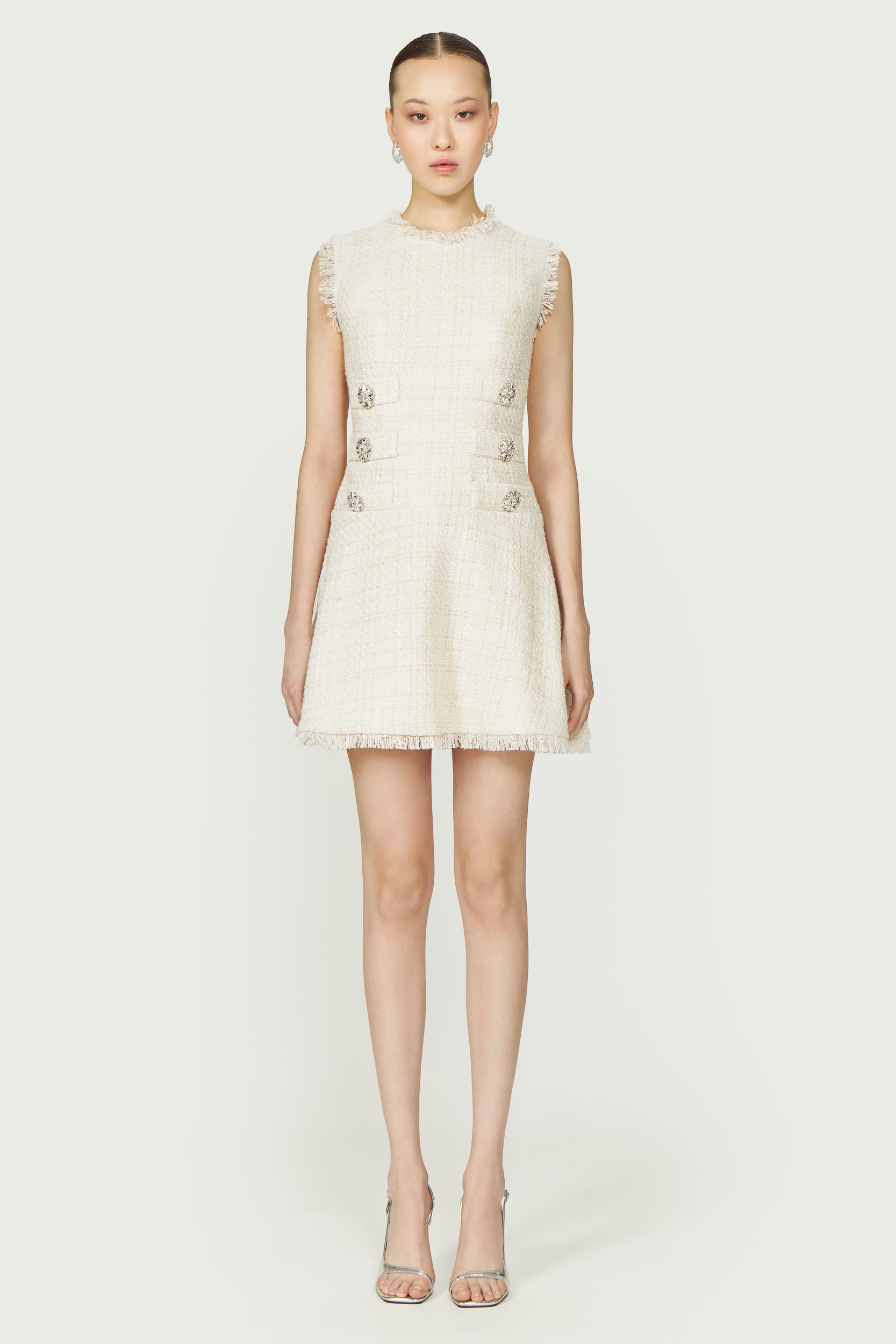 Villie Lurex Tweed Mini Dress
