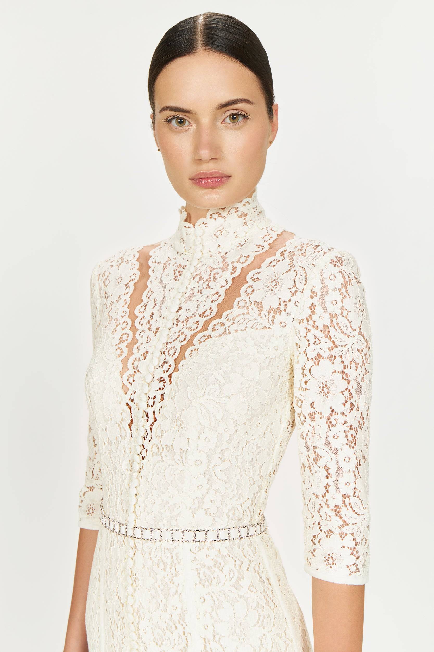 Junia Corded Lace Gown