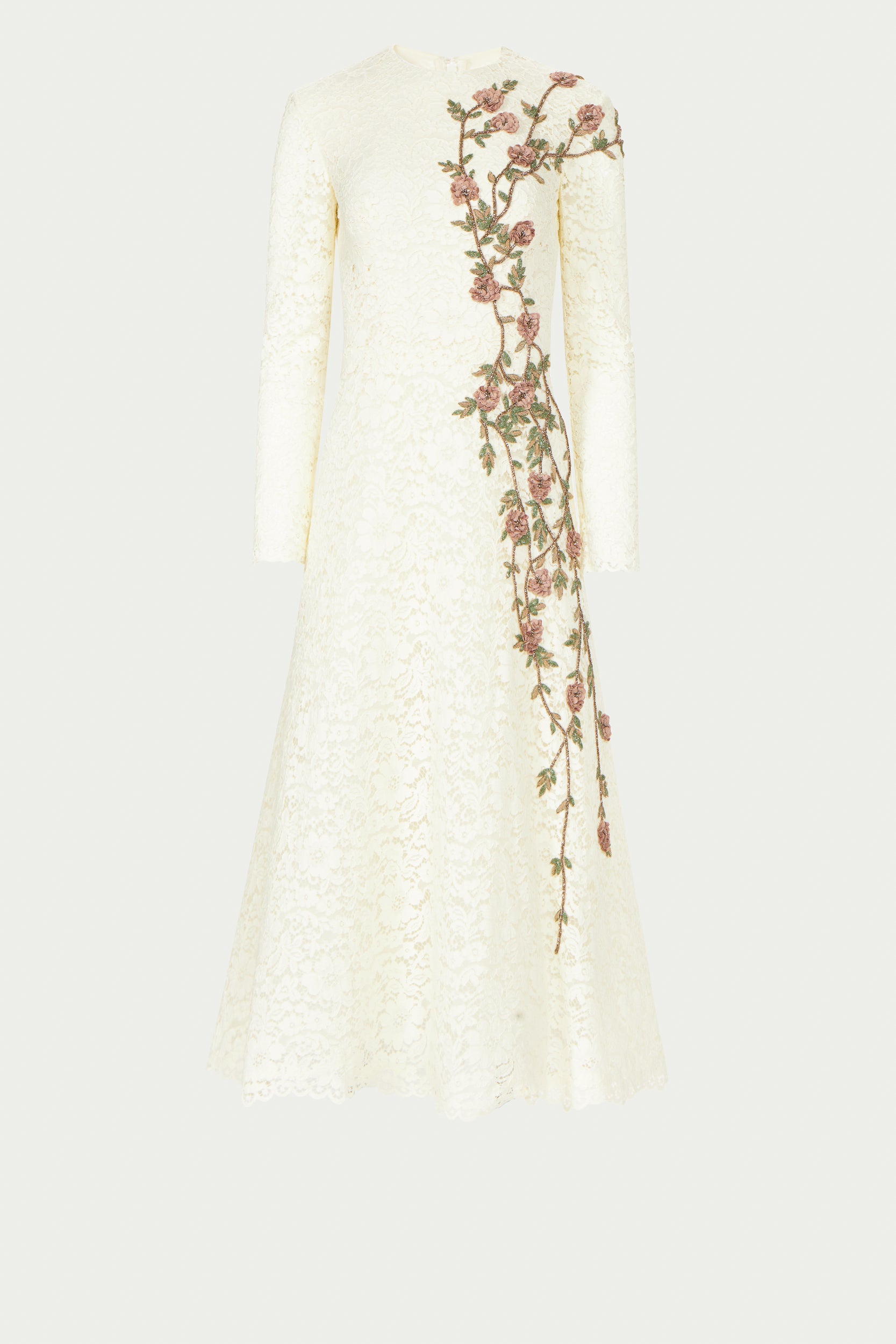 Marlena Cotton Corded Lace A-line Dress