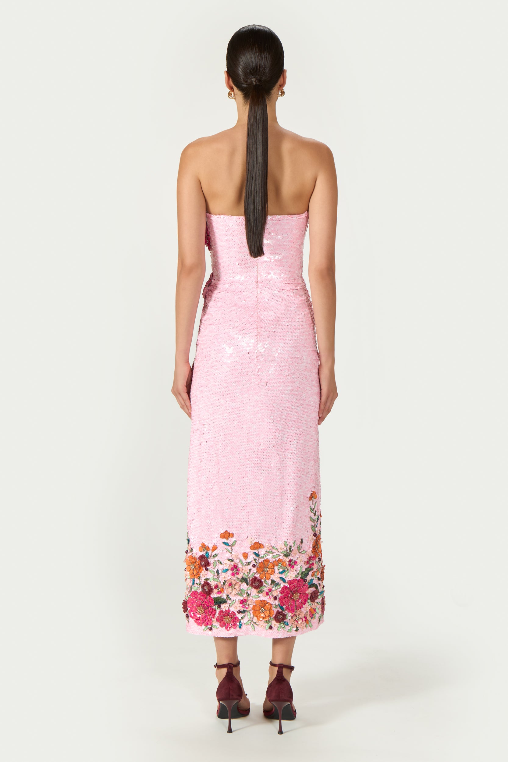 Harlee Sequined Strapless Dress