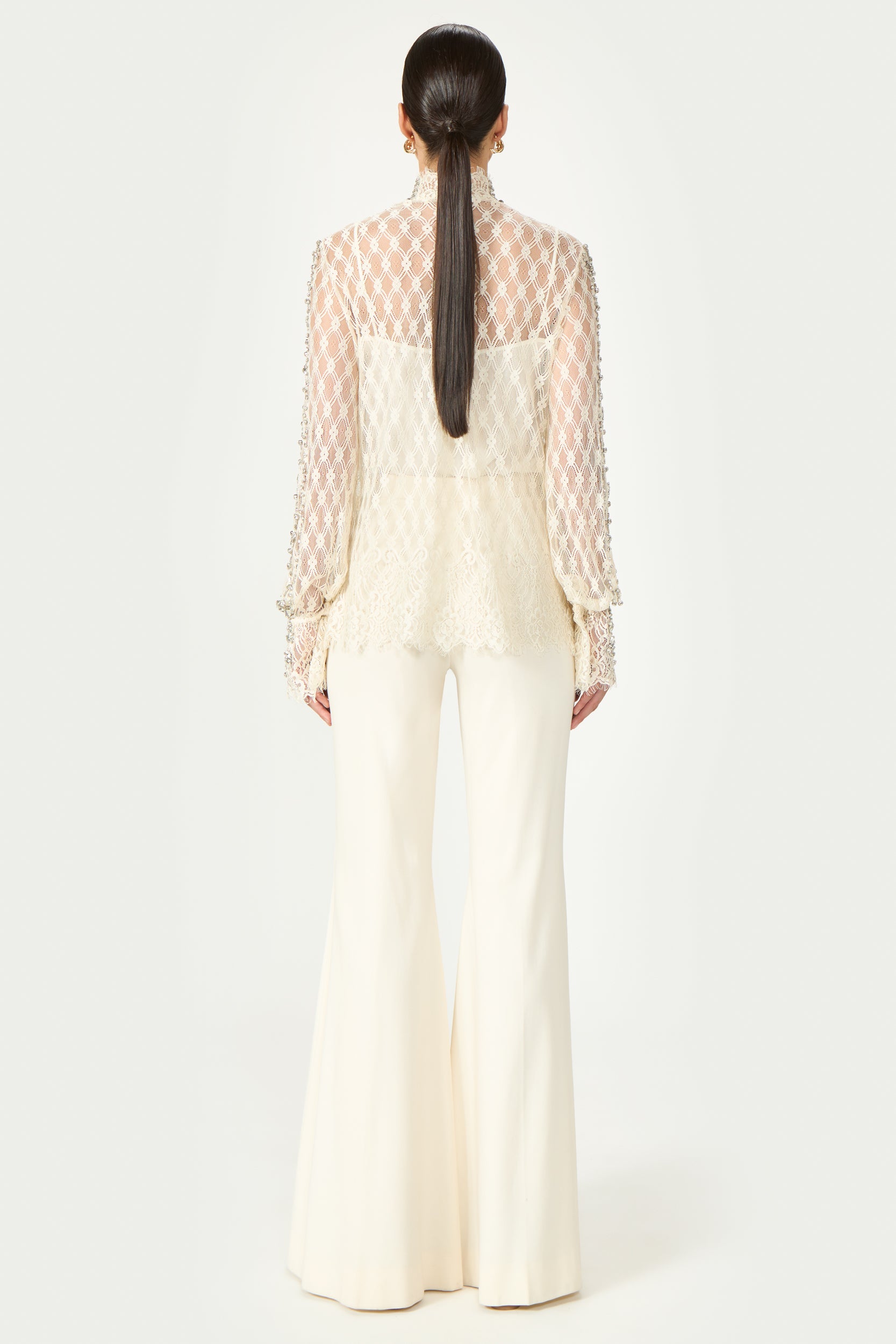 Lilou Beaded French Lace Shirt