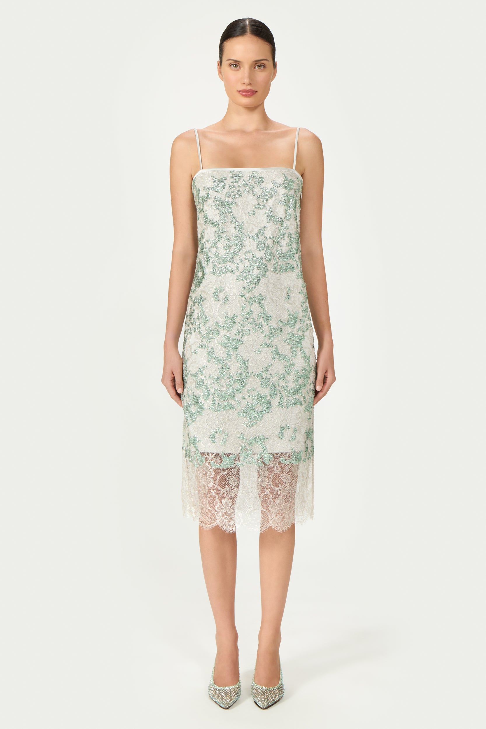 Biona Sequined Lace Cami Dress