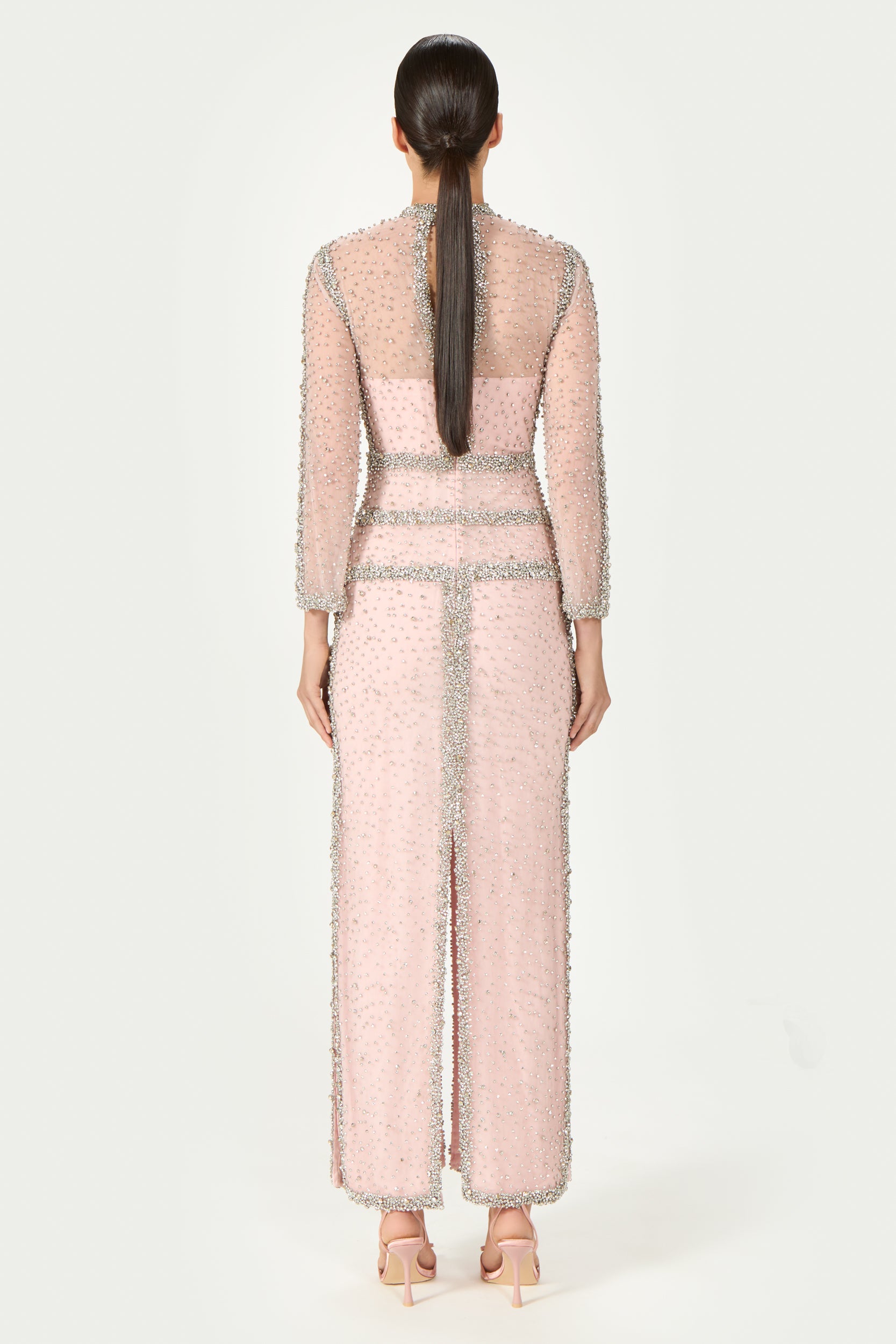 Mellorie Embroidered Crystals Gown