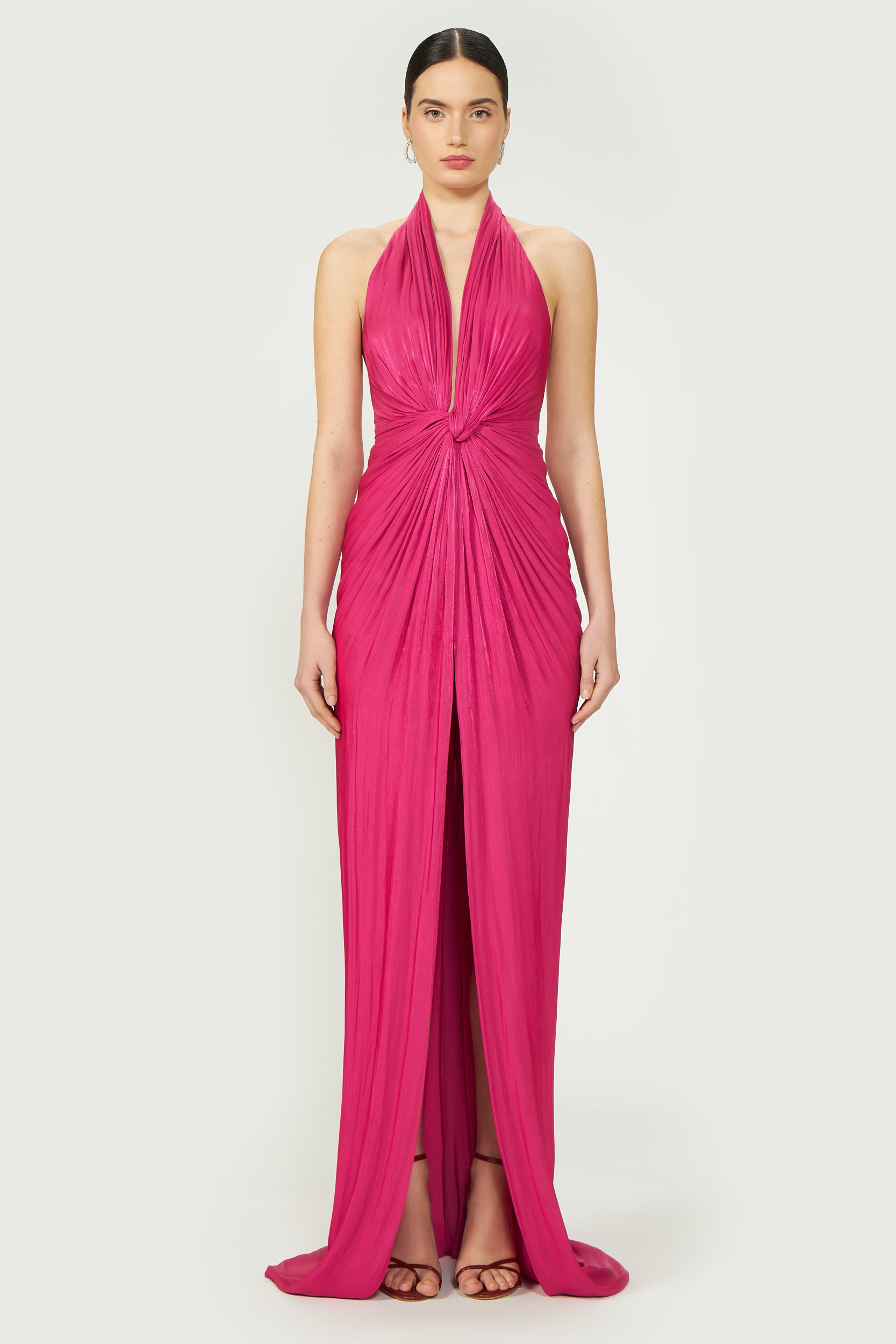 Colette Lurex Georgette Halterneck Gown