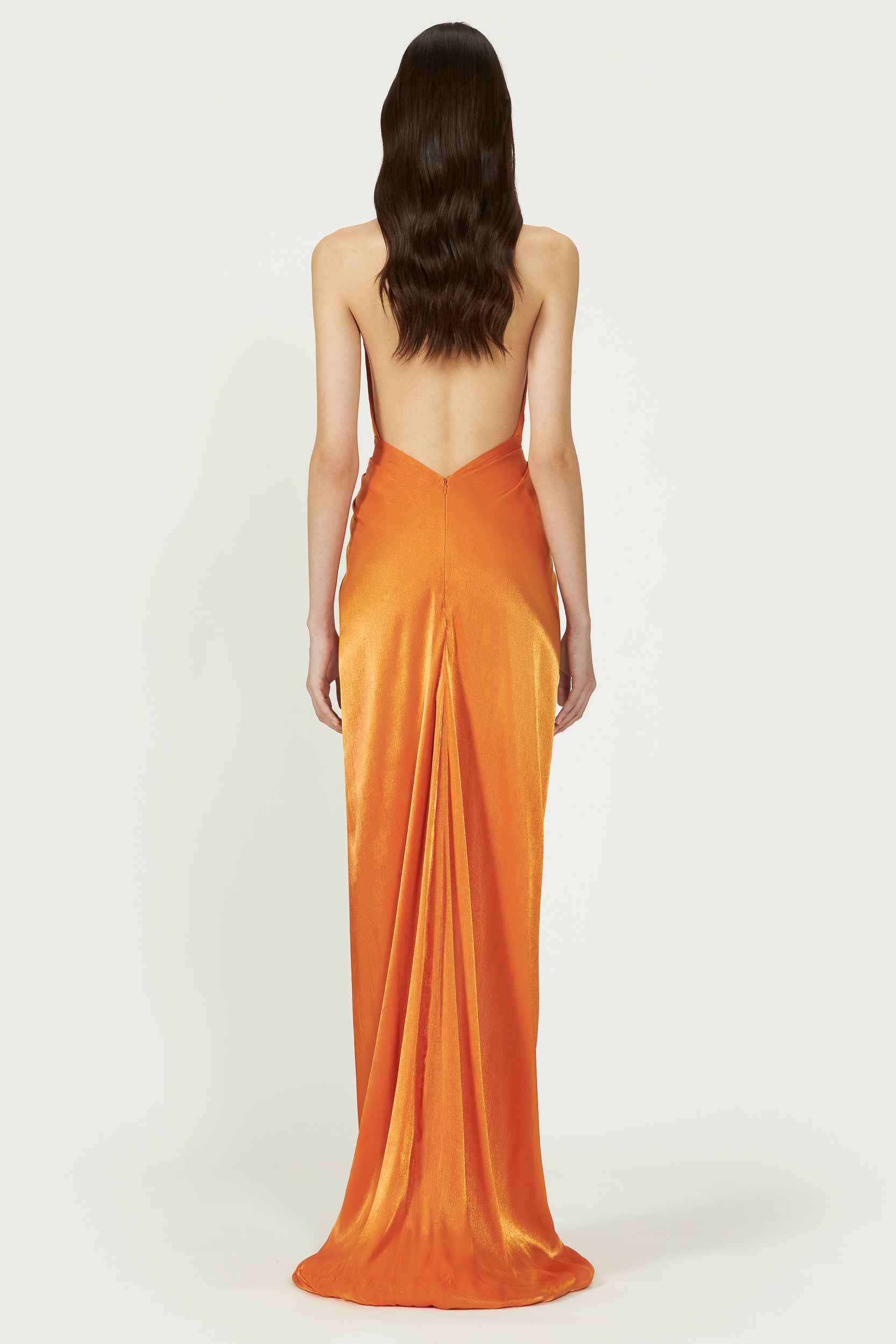 Colette Lurex Georgette Halterneck Gown
