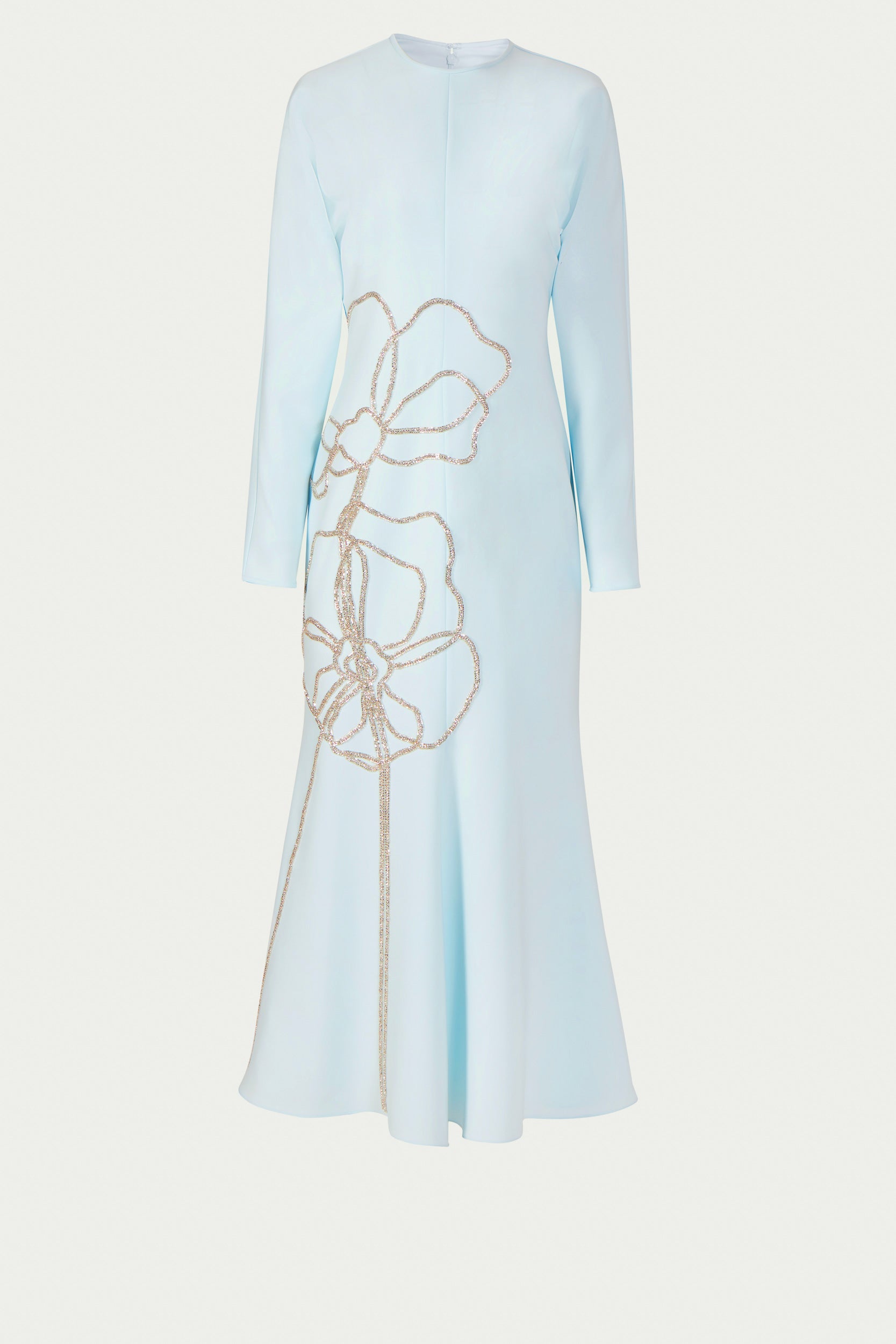 Avenna Crepe Embroidered Dress
