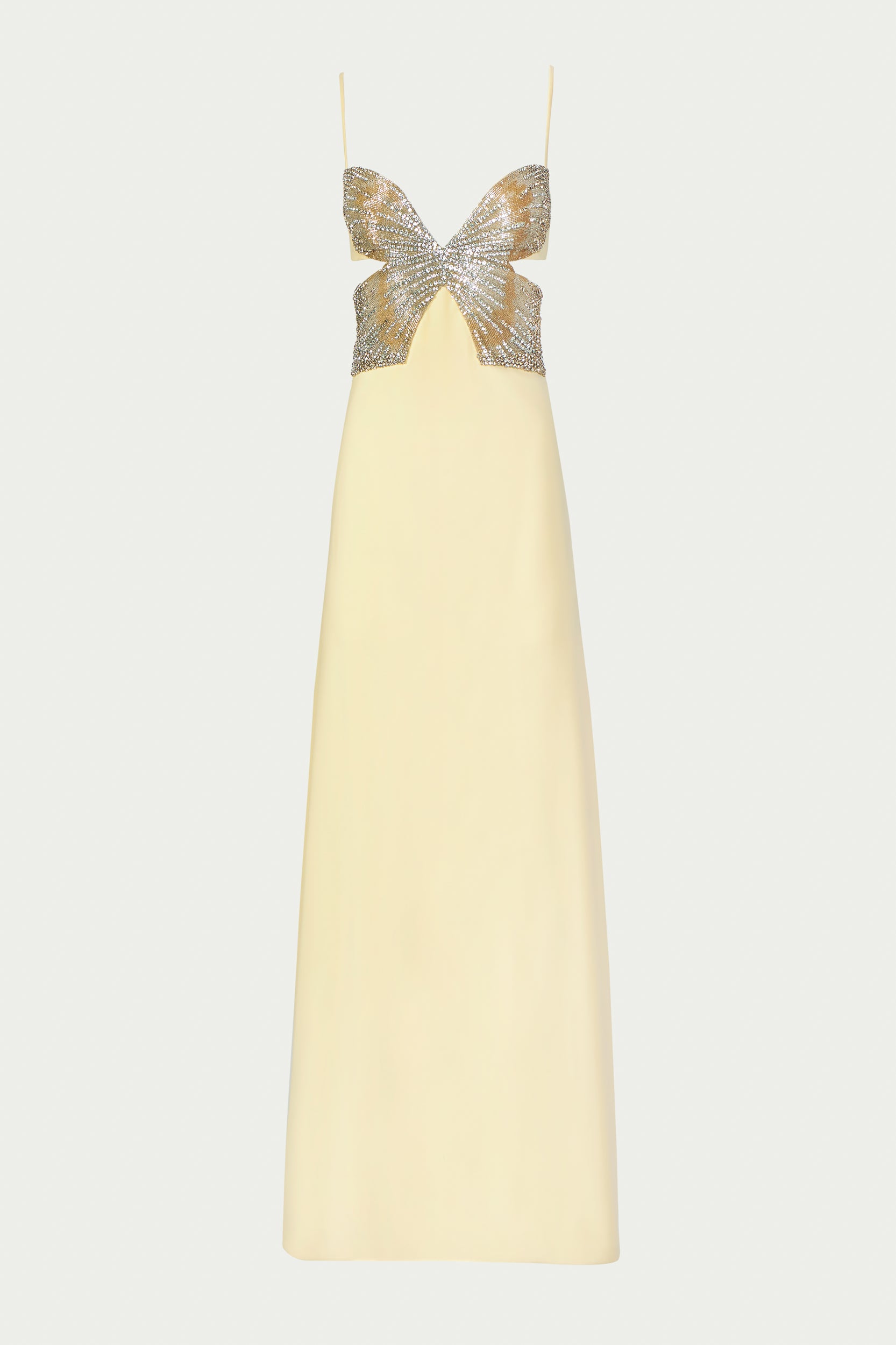 Azmira Cutout Crepe Gown