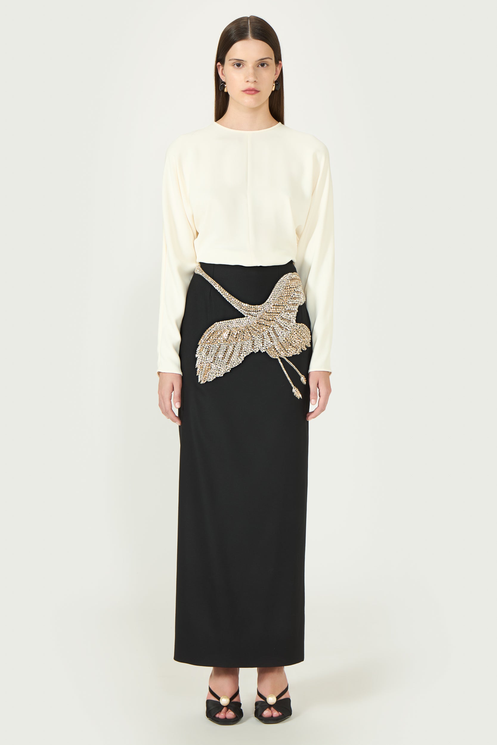 Nirvelli Lightweight Wool Maxi Skirt
