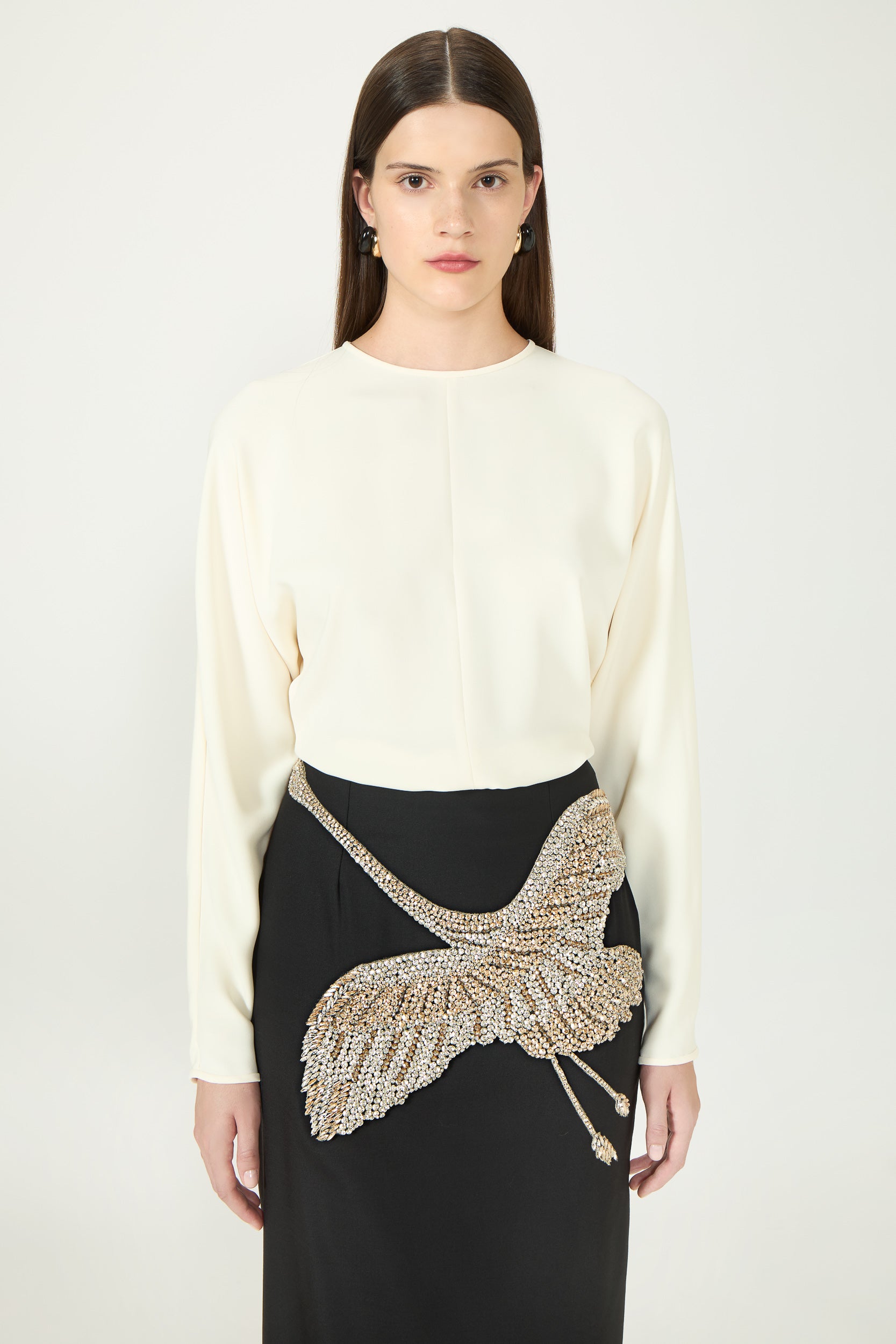 Danique Lightweight Crepe Top
