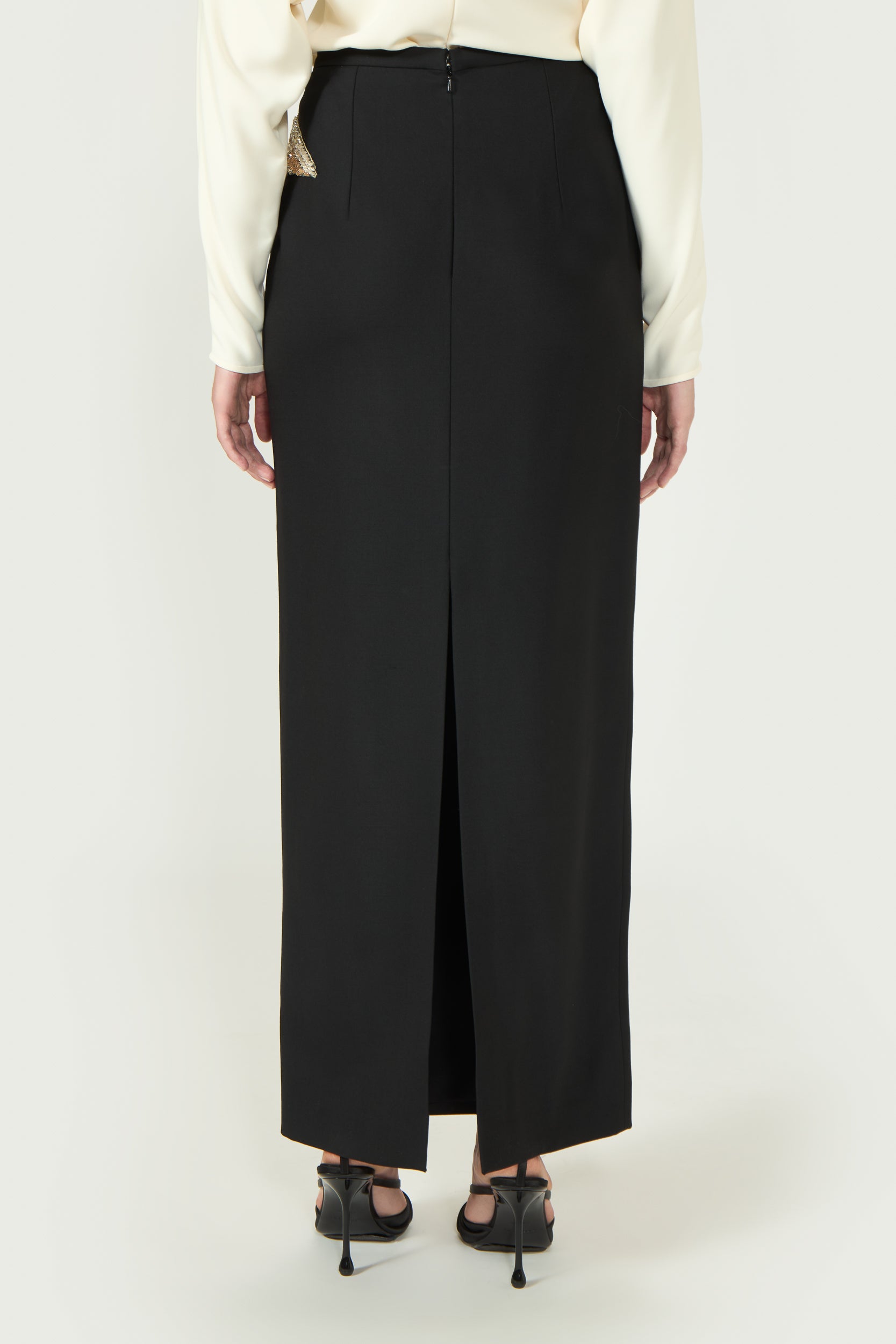 Nirvelli Lightweight Wool Maxi Skirt