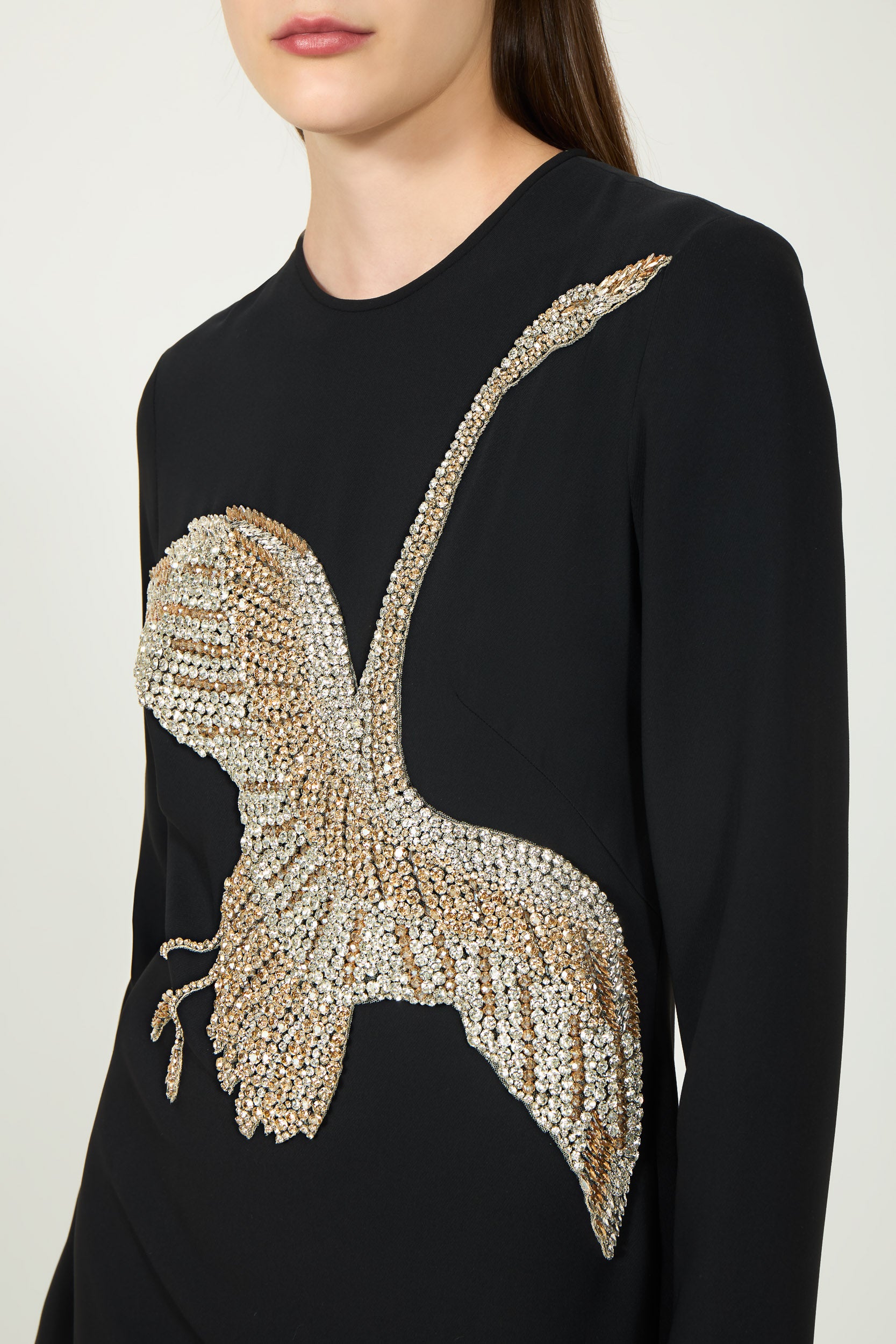 Nadine Crepe Column Gown