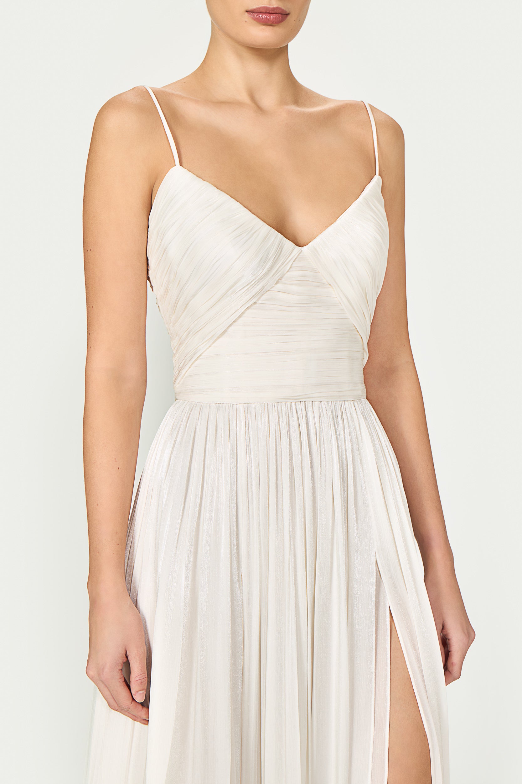 Fayla Lurex Georgette Draped Dress