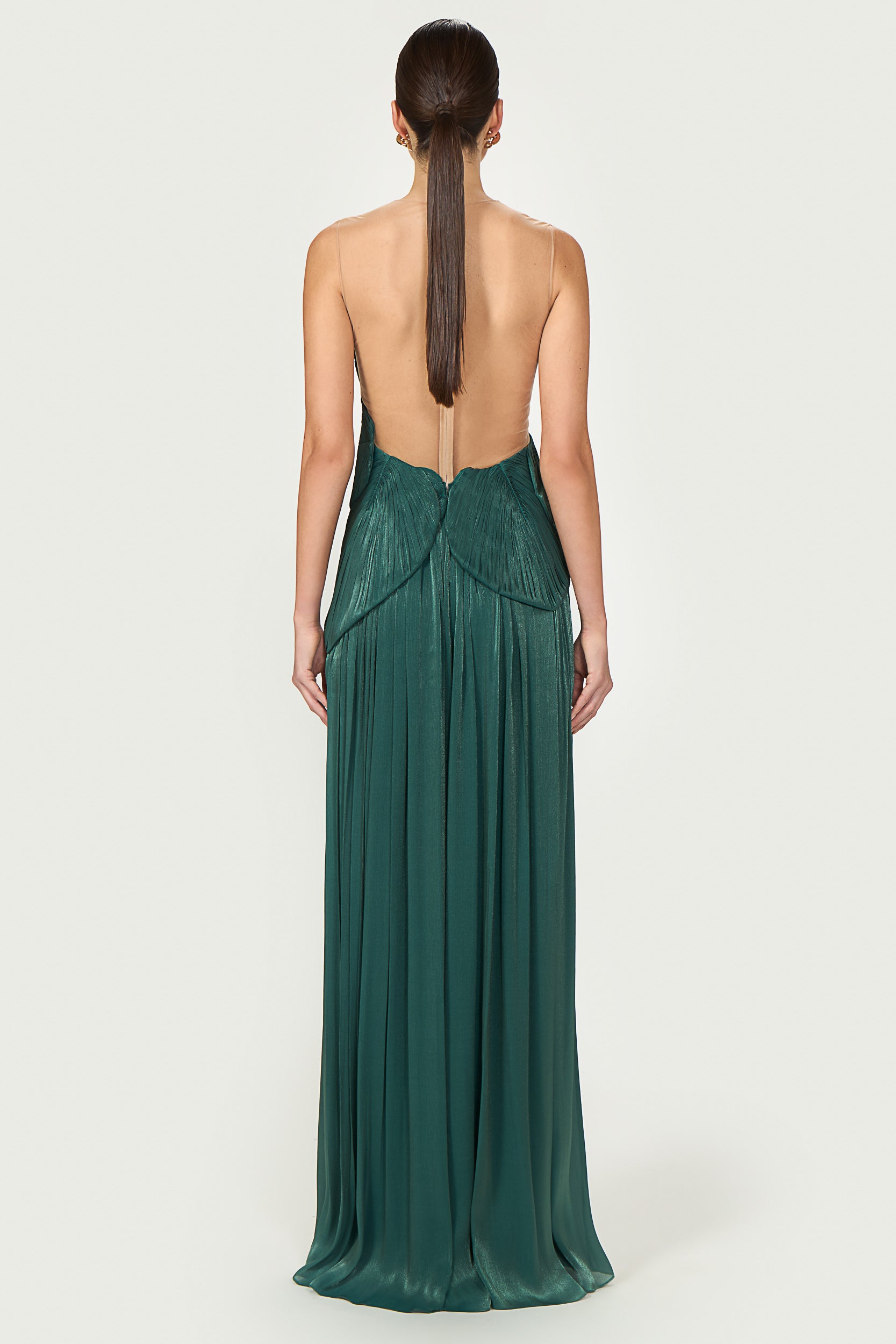 Serenne Lurex Georgette Gown