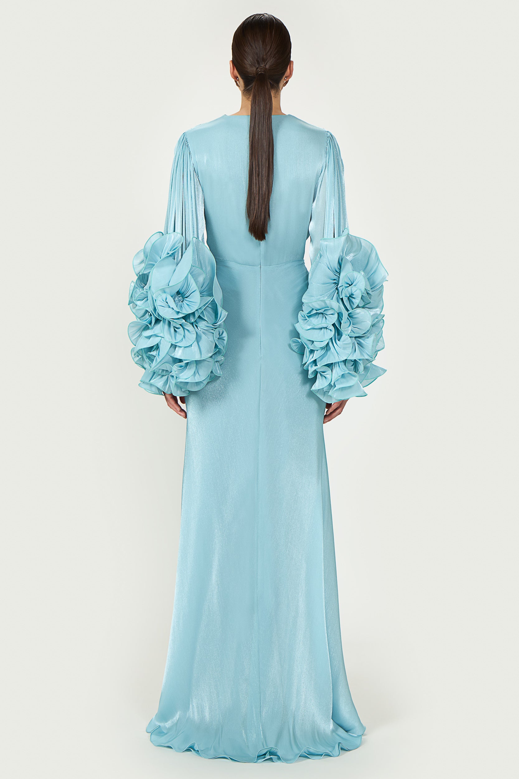 Dulcie Lurex Georgette Gown