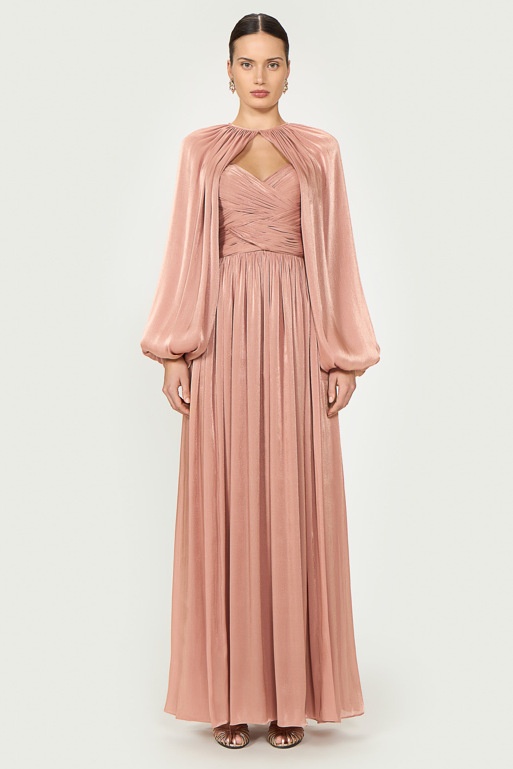 Sireen Lurex Georgette Dress