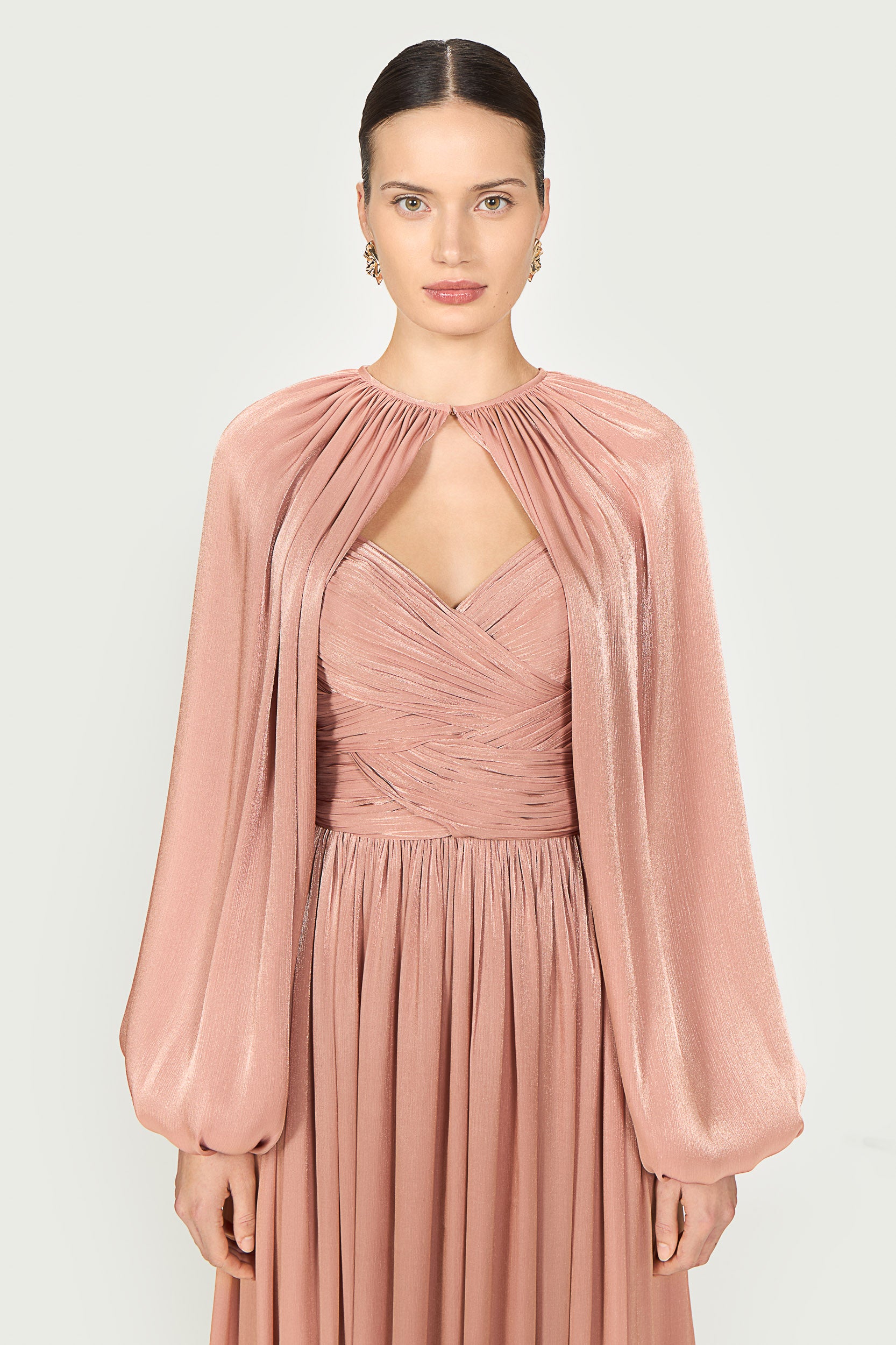 Sireen Lurex Georgette Dress