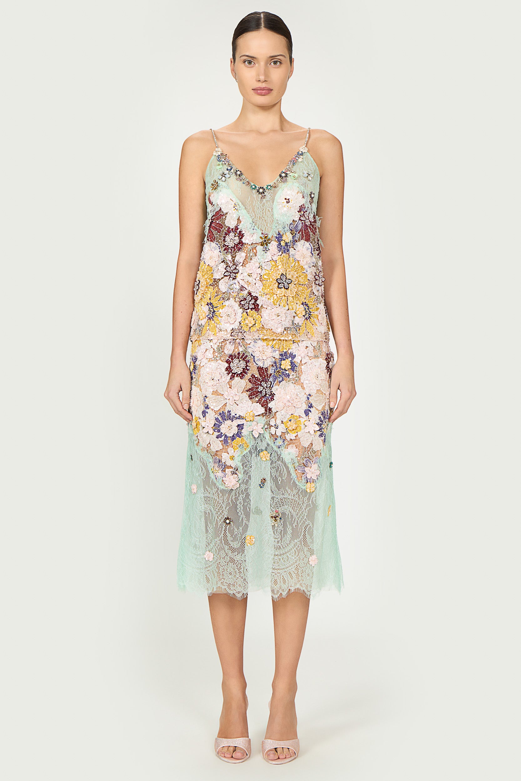 Rada Embroidered Floral Lace Skirt