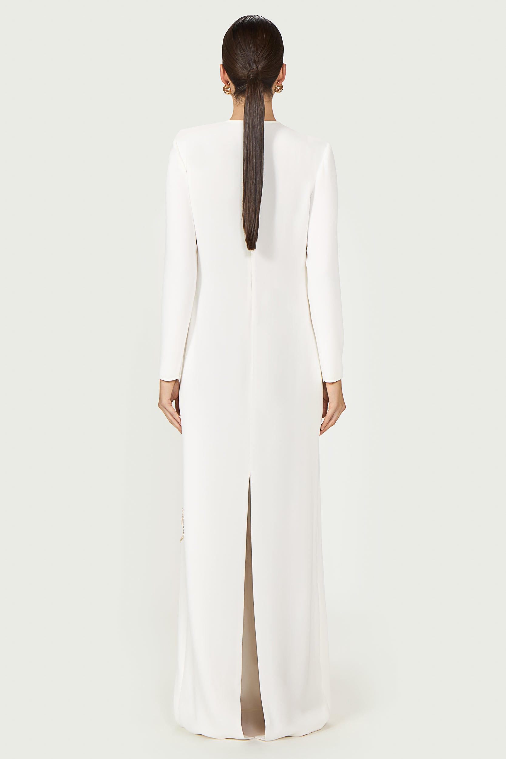 Zarie Crepe Column Gown