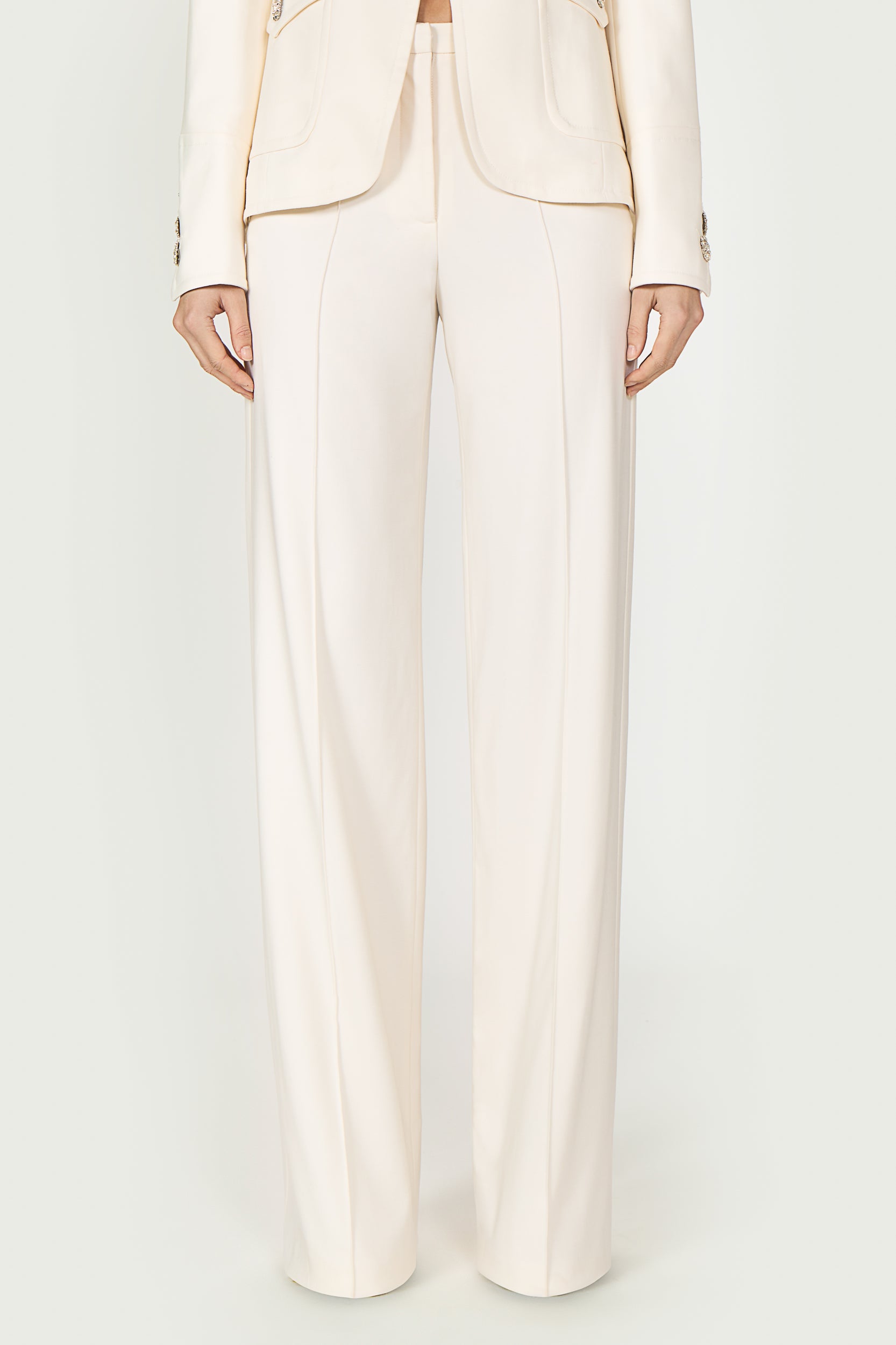 Daline Lightweight Wool Wide-Leg Trousers