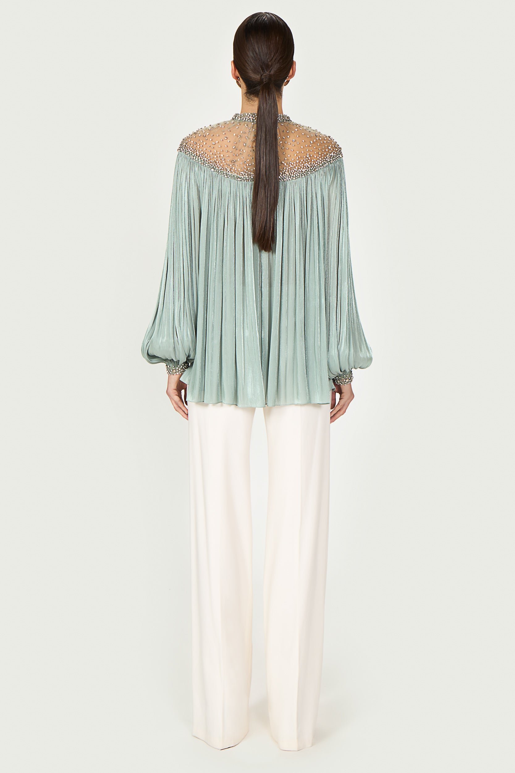 Timea Lurex Georgette Blouse