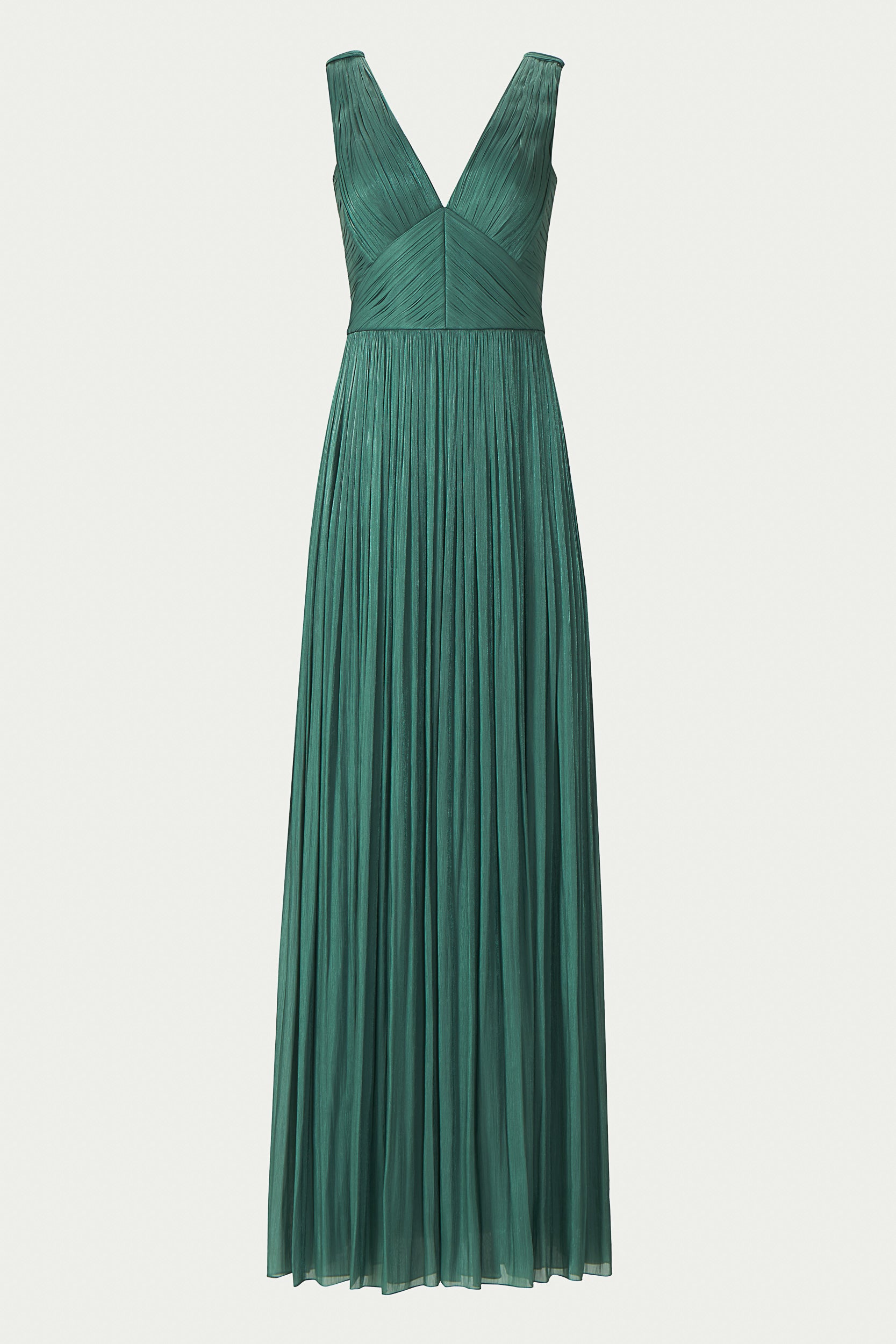 Anilia Lurex Georgette Plunge Neckline Gown
