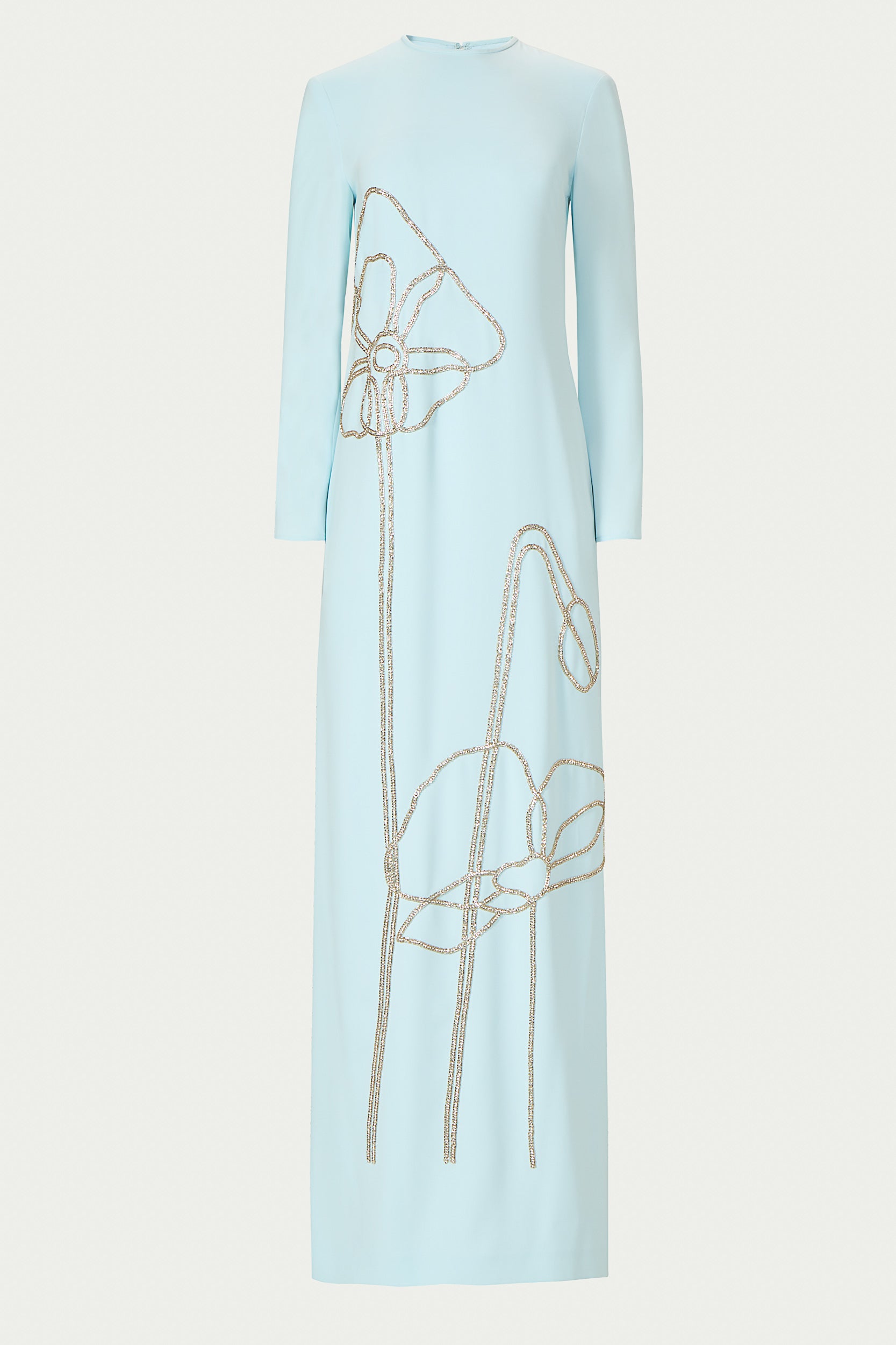 Zarie Crepe Column Gown