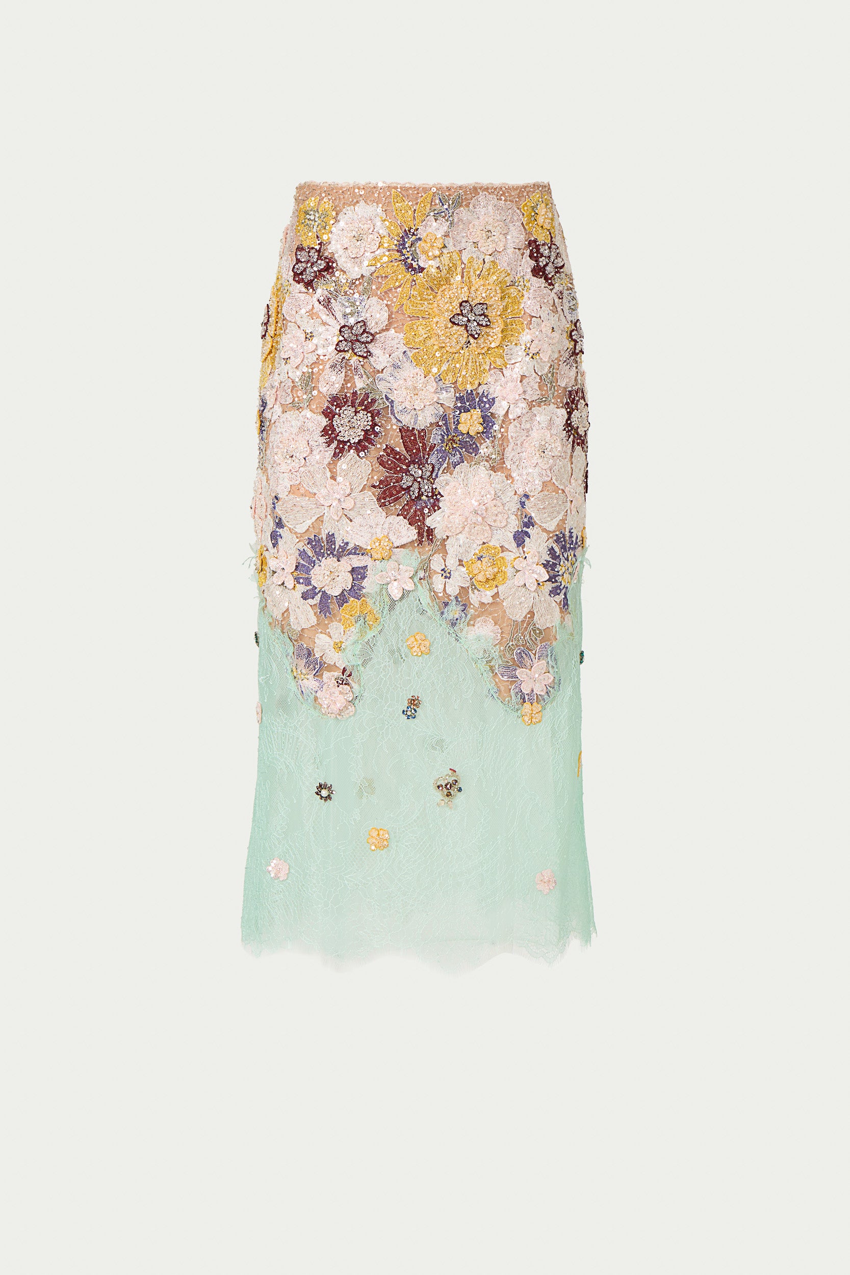 Rada Embroidered Floral Lace Skirt