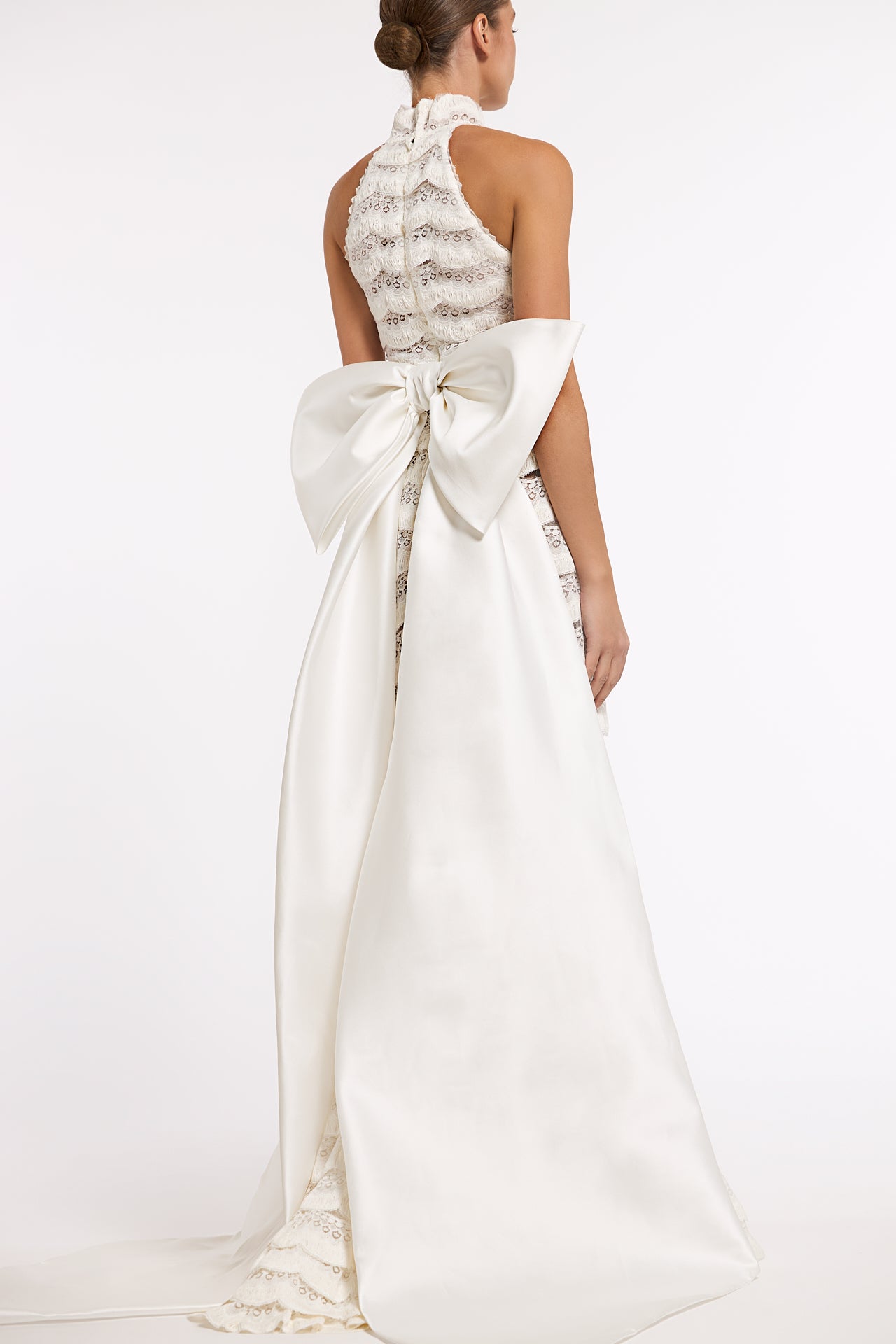 Silk-Blend Mikado Detachable Bow